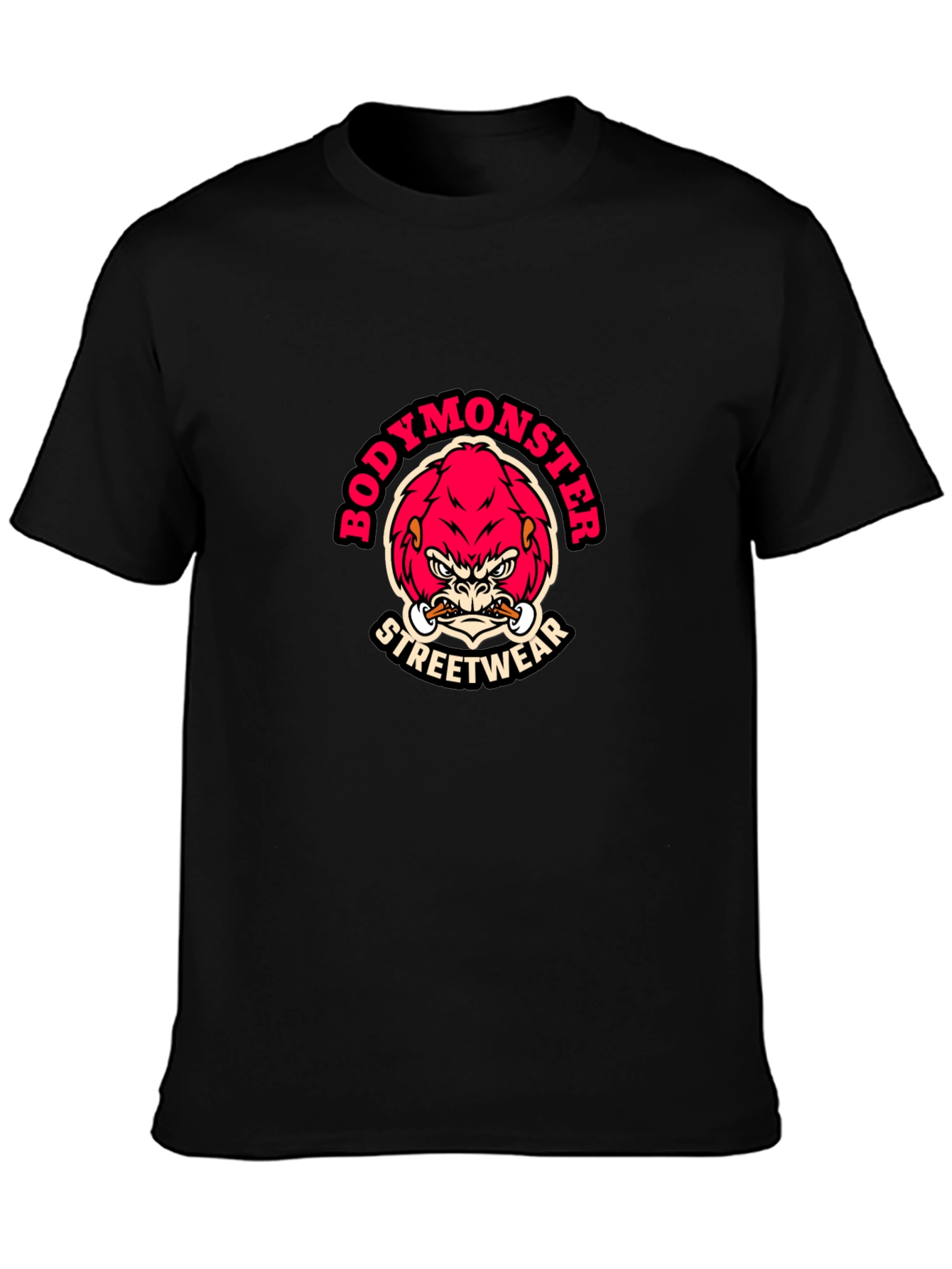 BodyMonster Streetwear Black T-Shirt