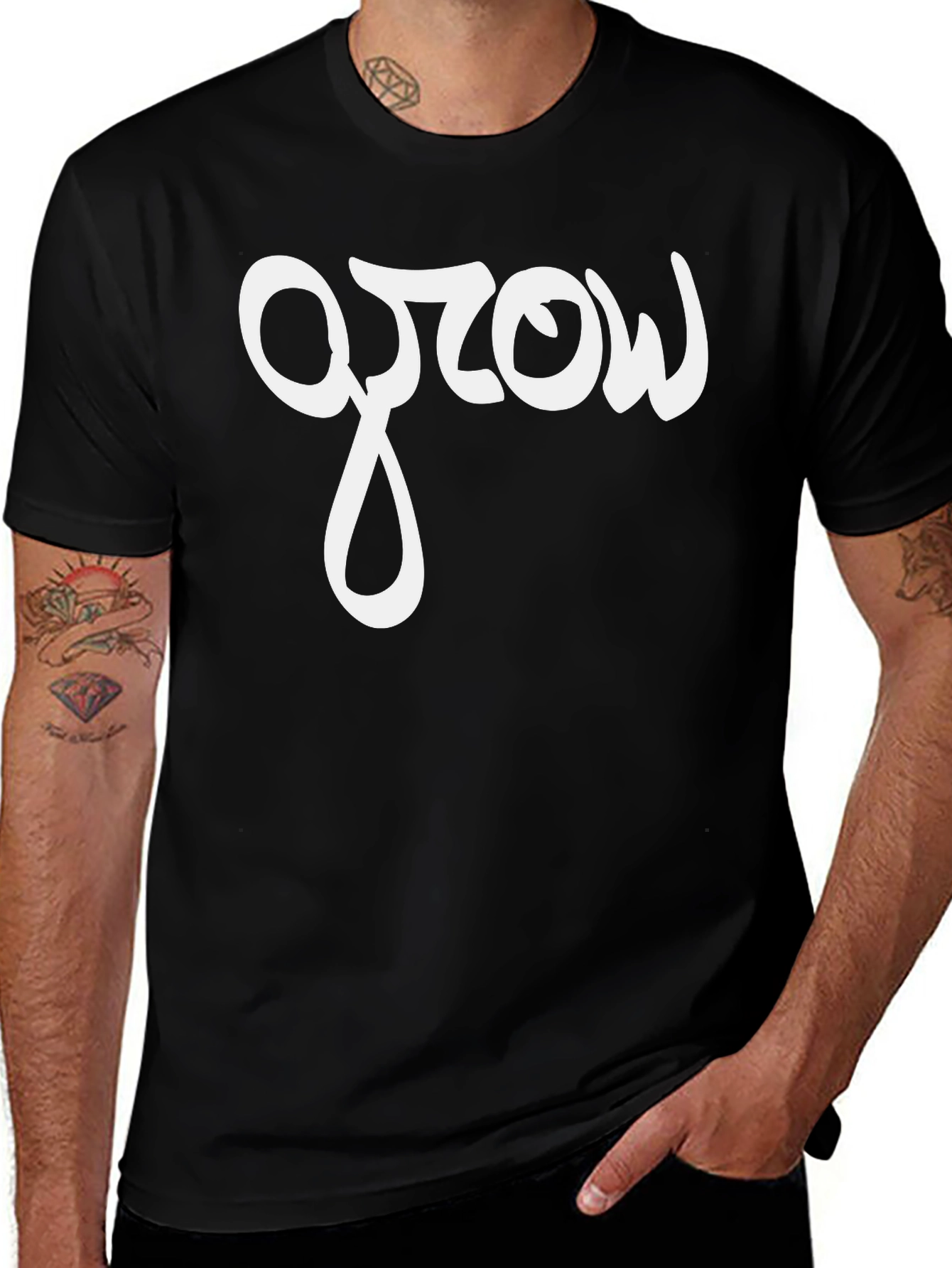Grow T-Shirt - Stylish Black Tee