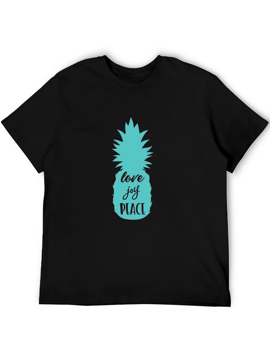 Tropical Pineapple Love Joy Peace T-Shirt