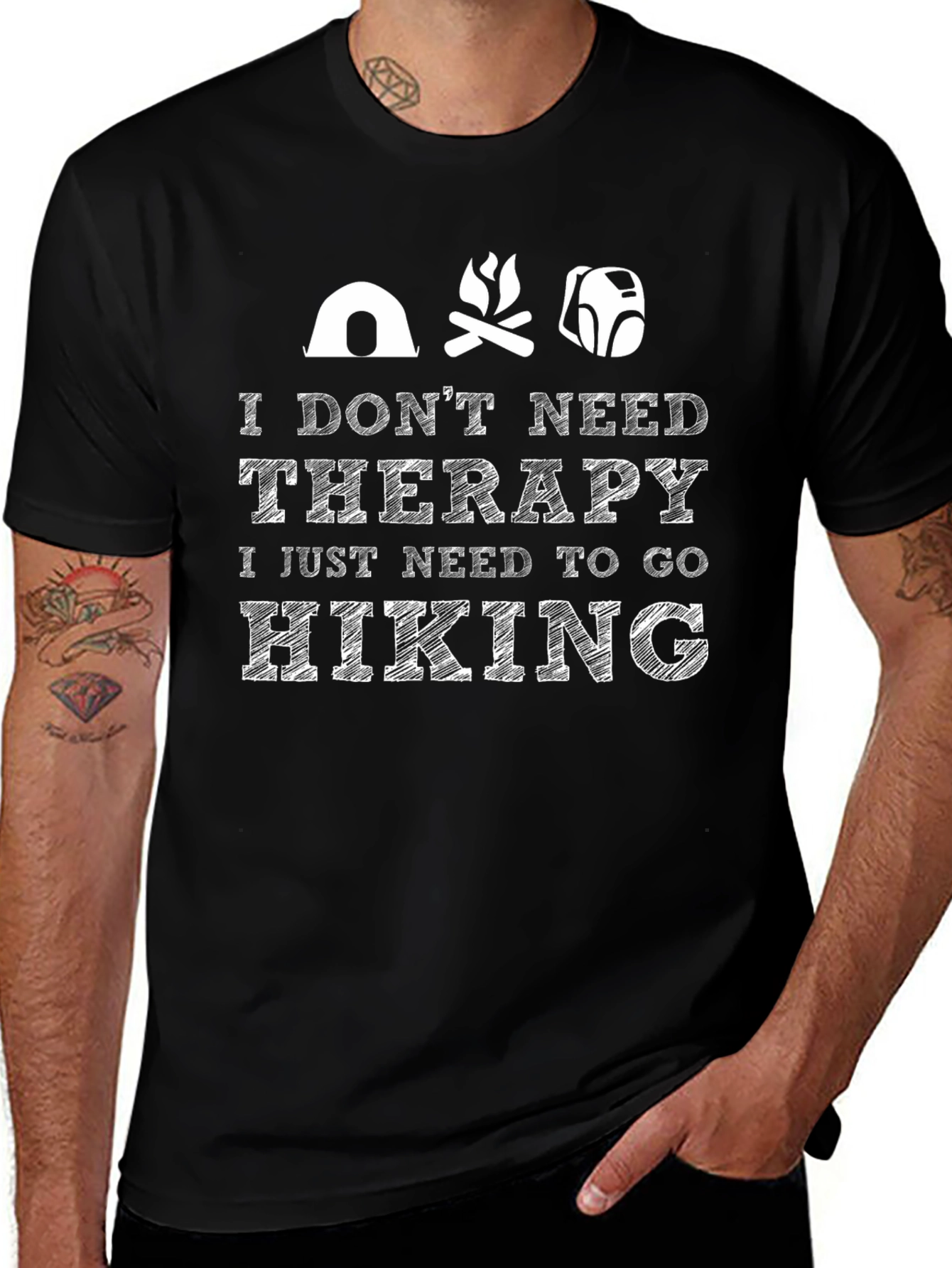 Hiking Therapy T-Shirt: Nature Lover Tee