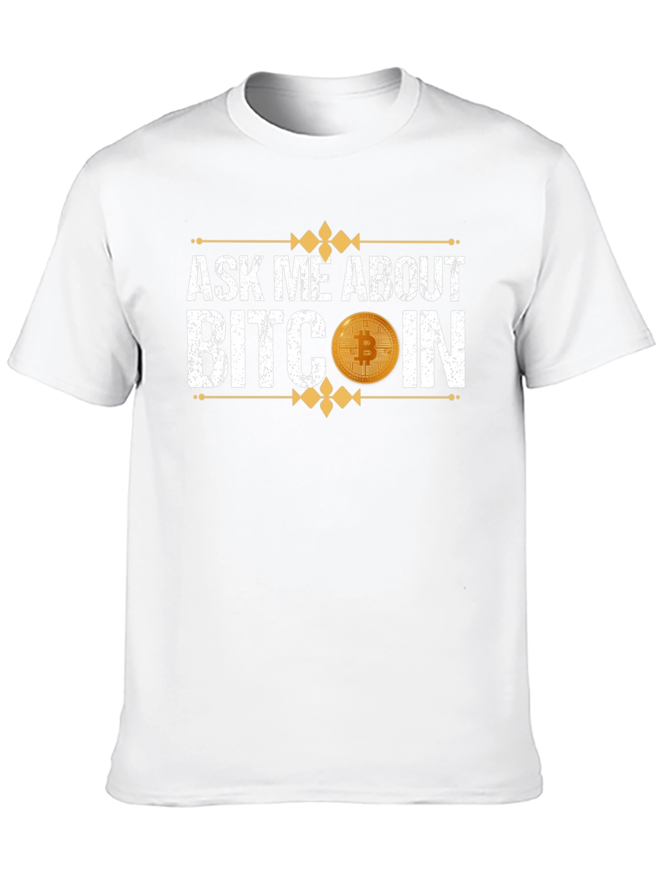 Ask Me About Bitcoin Black T-Shirt Crypto Currency Tee