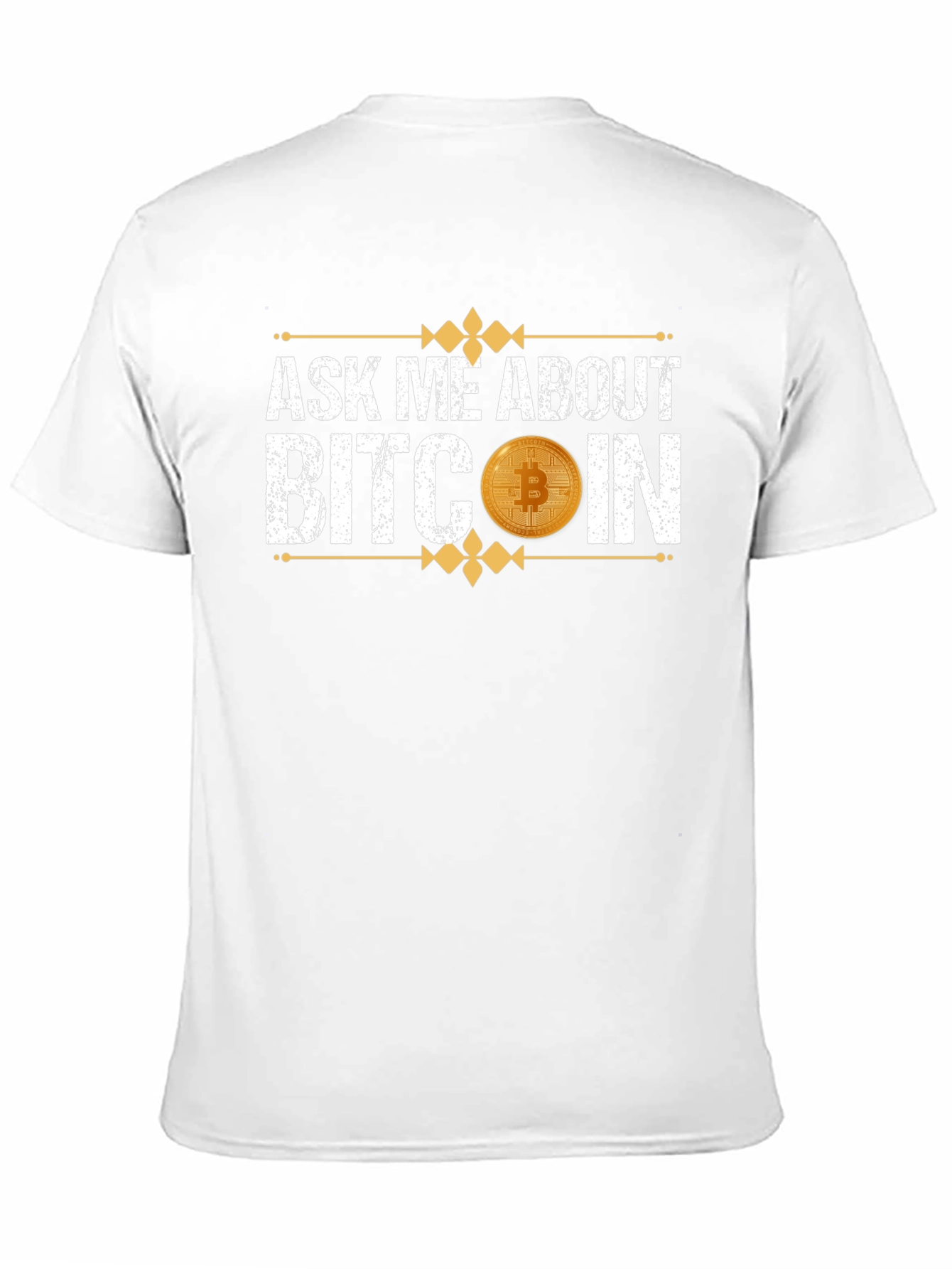 Ask Me About Bitcoin Black T-Shirt Crypto Currency Tee