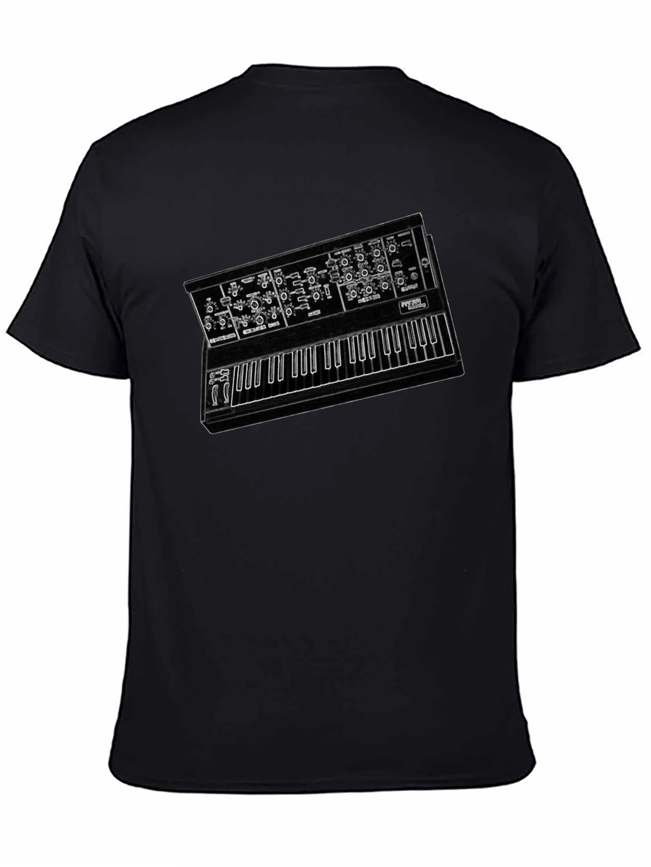 Synthesizer Graphic Tee - Music Lover T-Shirt