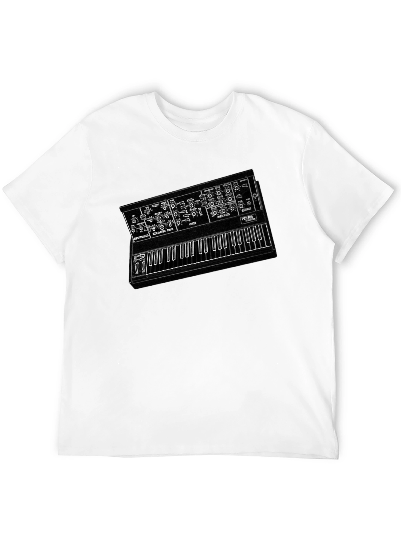 Synthesizer Graphic Tee - Music Lover T-Shirt