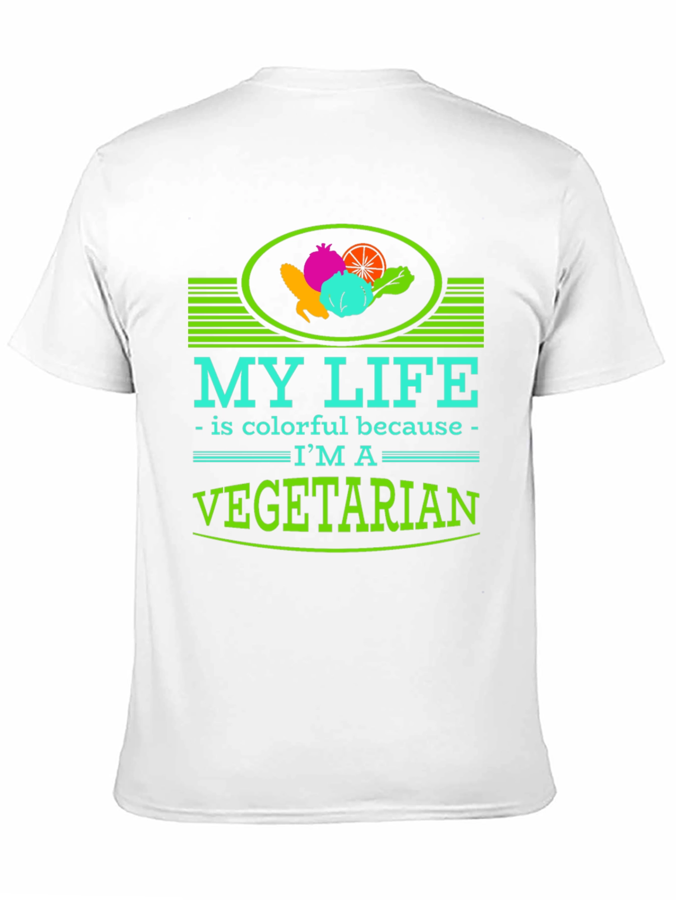 Colorful Vegetarian Lifestyle T-Shirt