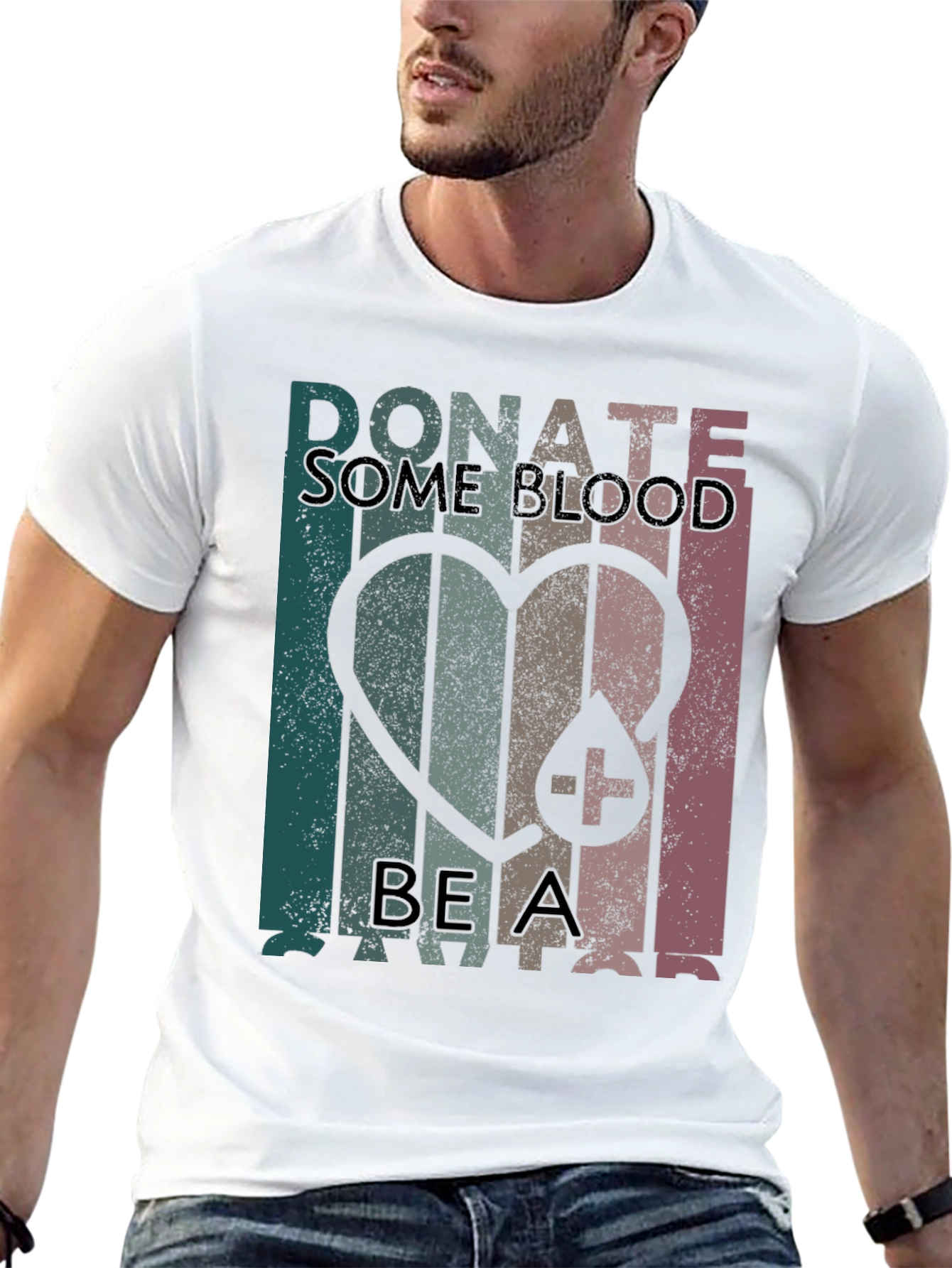 Donate Blood Be a Savior Graphic Tee
