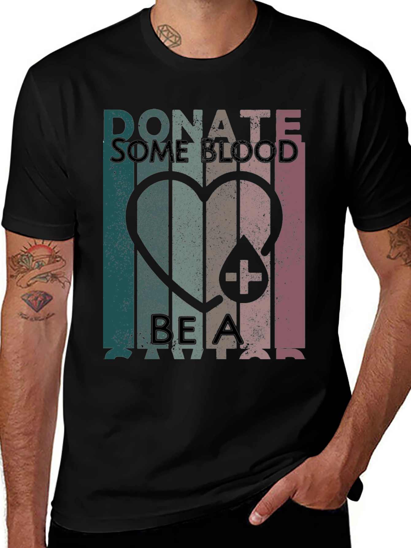 Donate Blood Be a Savior Graphic Tee