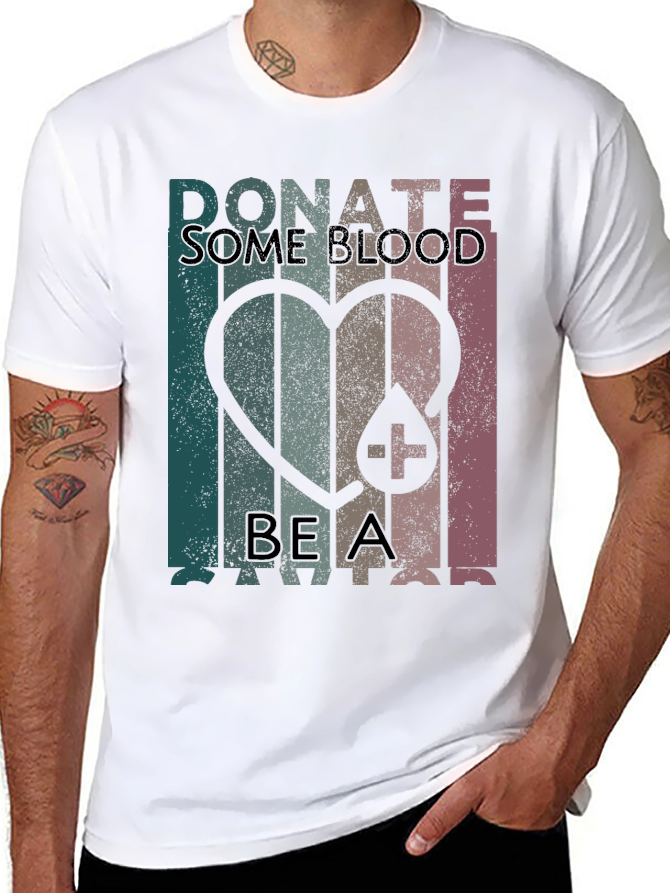 Donate Blood Be a Savior Graphic Tee