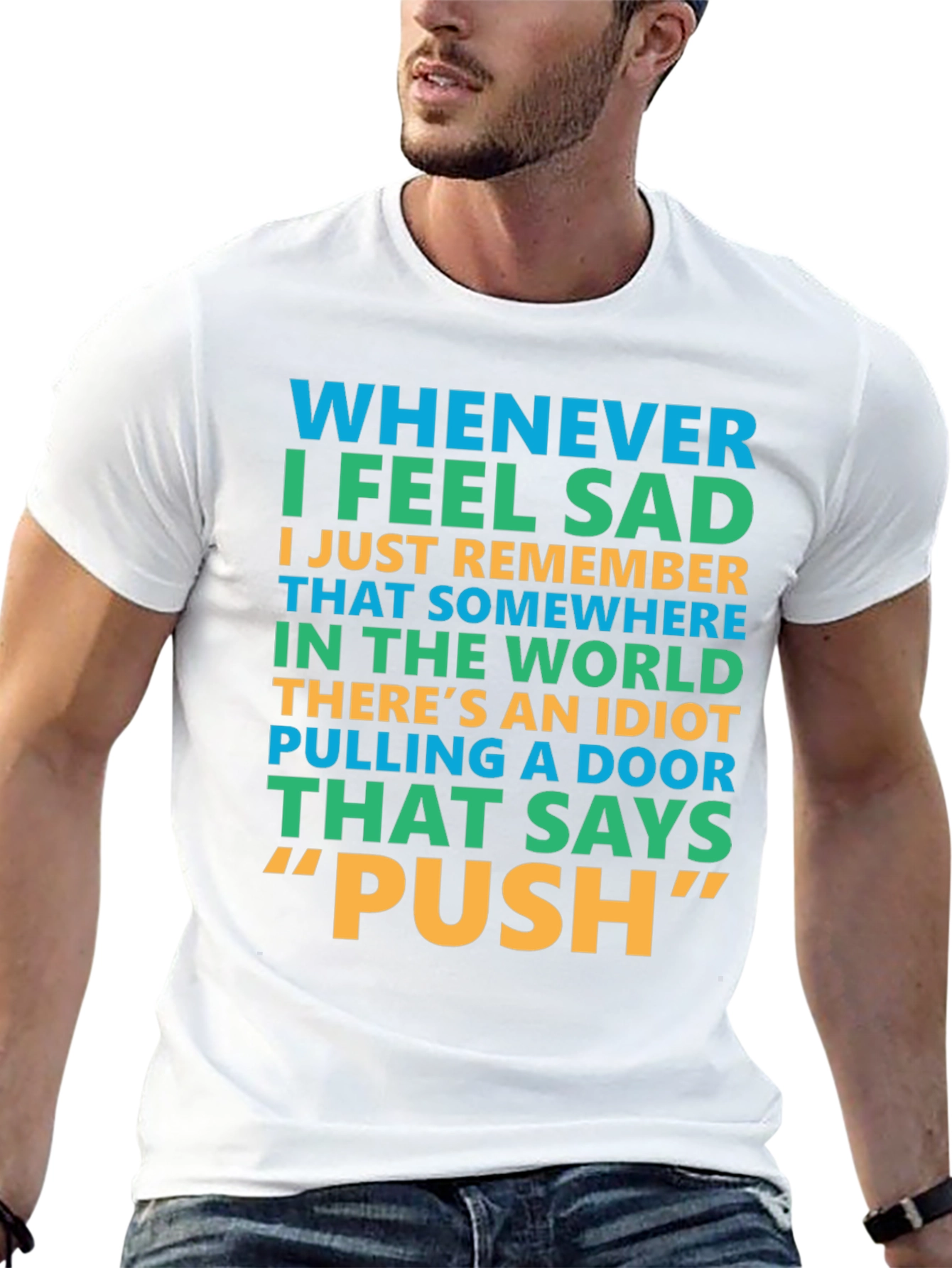 Funny Push Door T-Shirt
