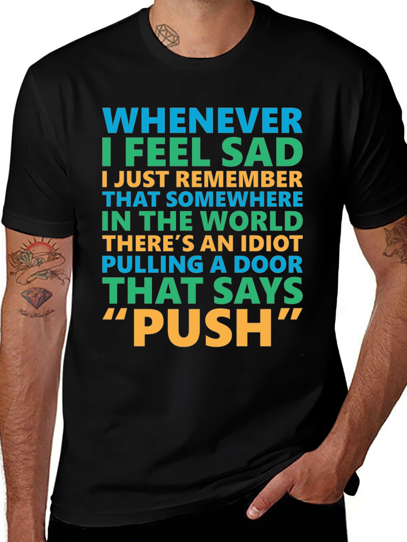 Funny Push Door T-Shirt