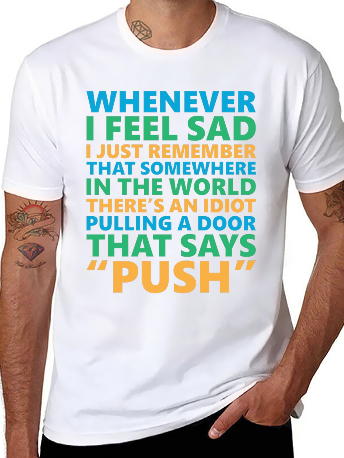 Funny Push Door T-Shirt