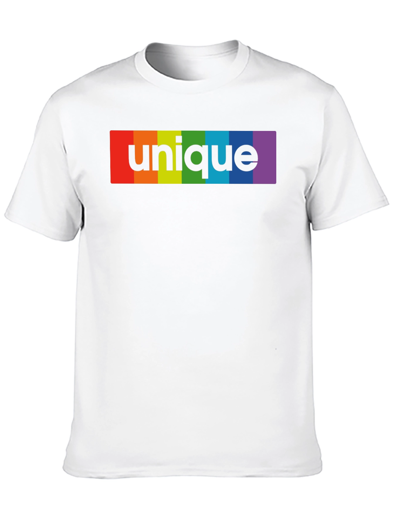 Unique Rainbow Graphic Black T-Shirt