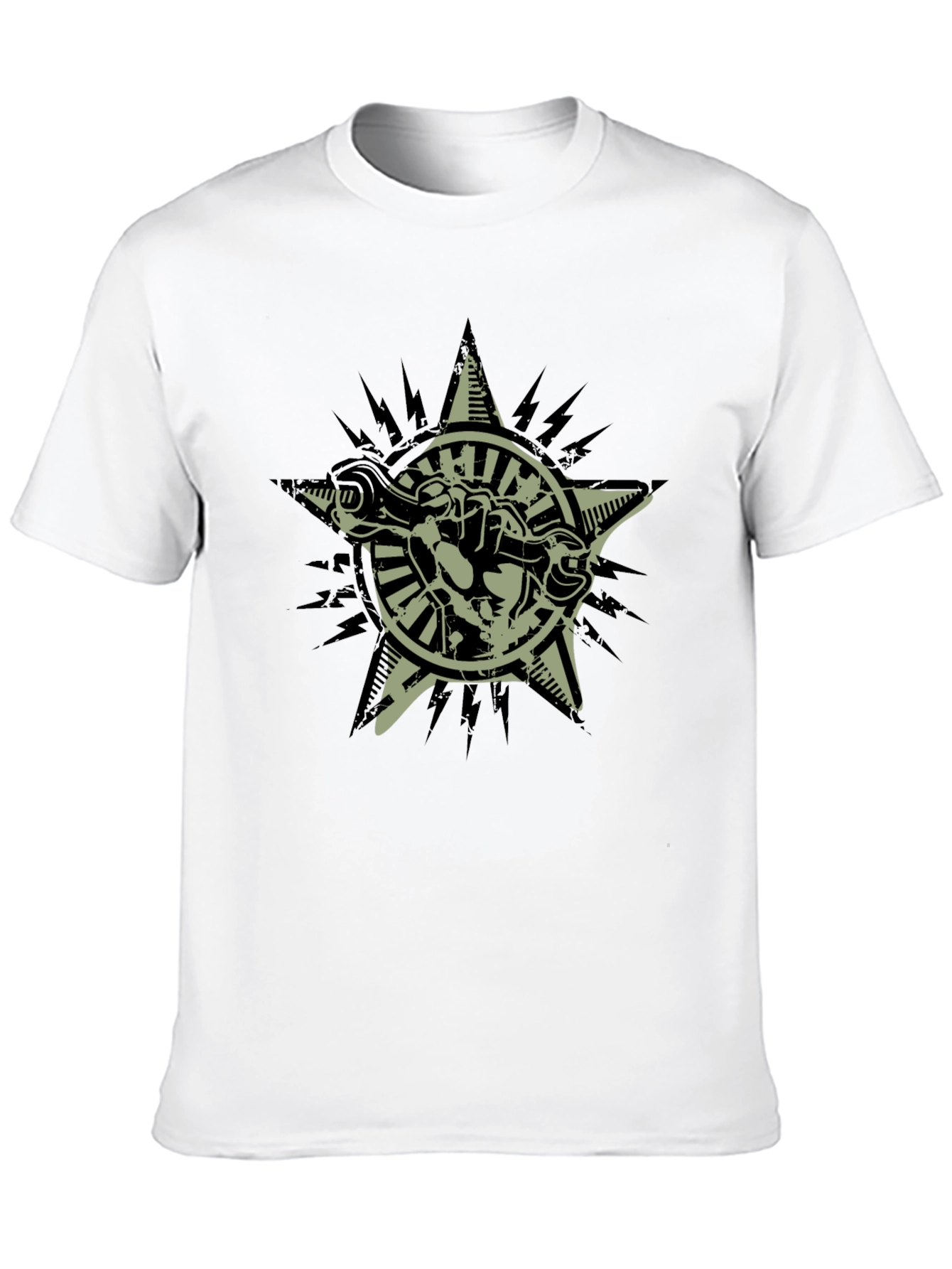 Graphic Tee: Star Fist Wrench Design