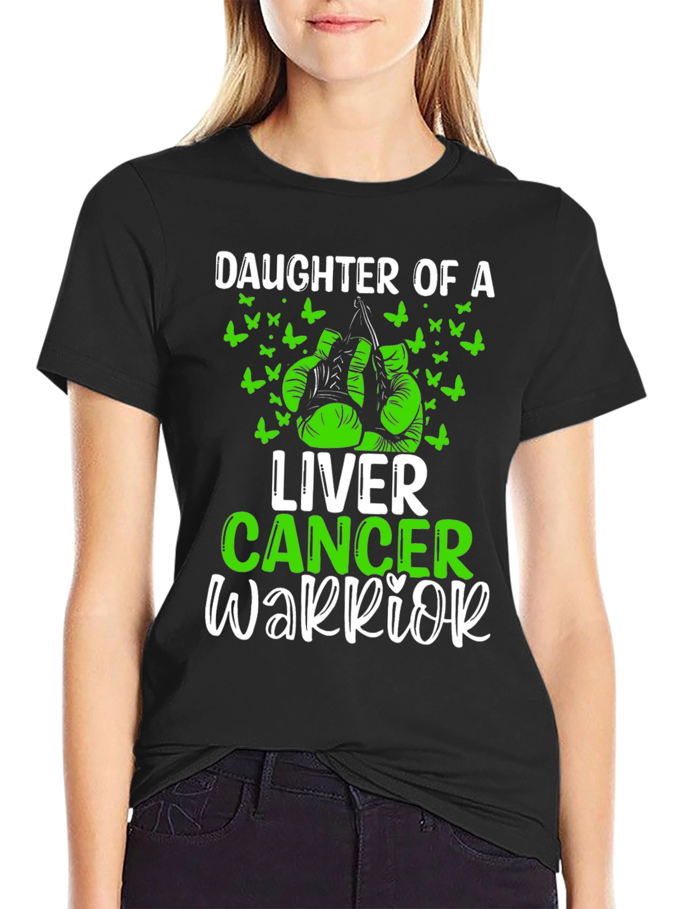 Liver Cancer Warrior Daughter T-Shirt