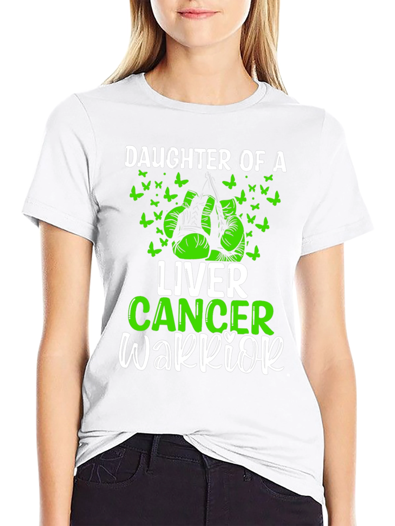 Liver Cancer Warrior Daughter T-Shirt