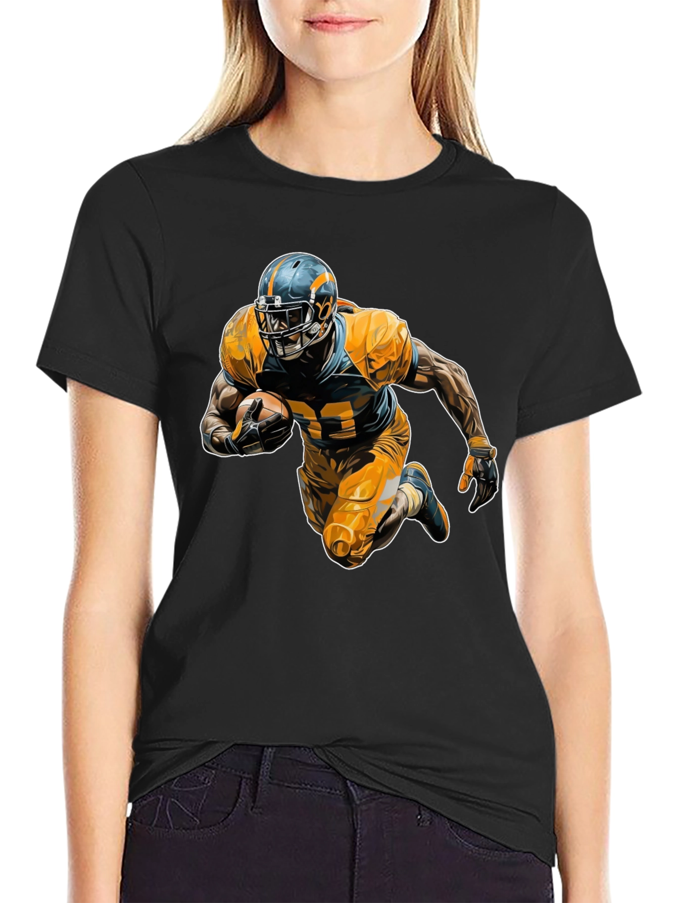 Football Player Graphic Tee