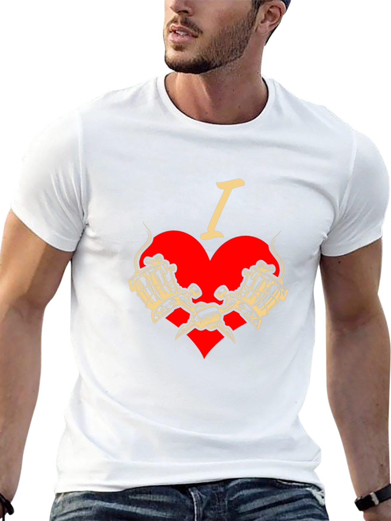 I Love Tattoos T-Shirt - Tattoo Machine Graphic Tee