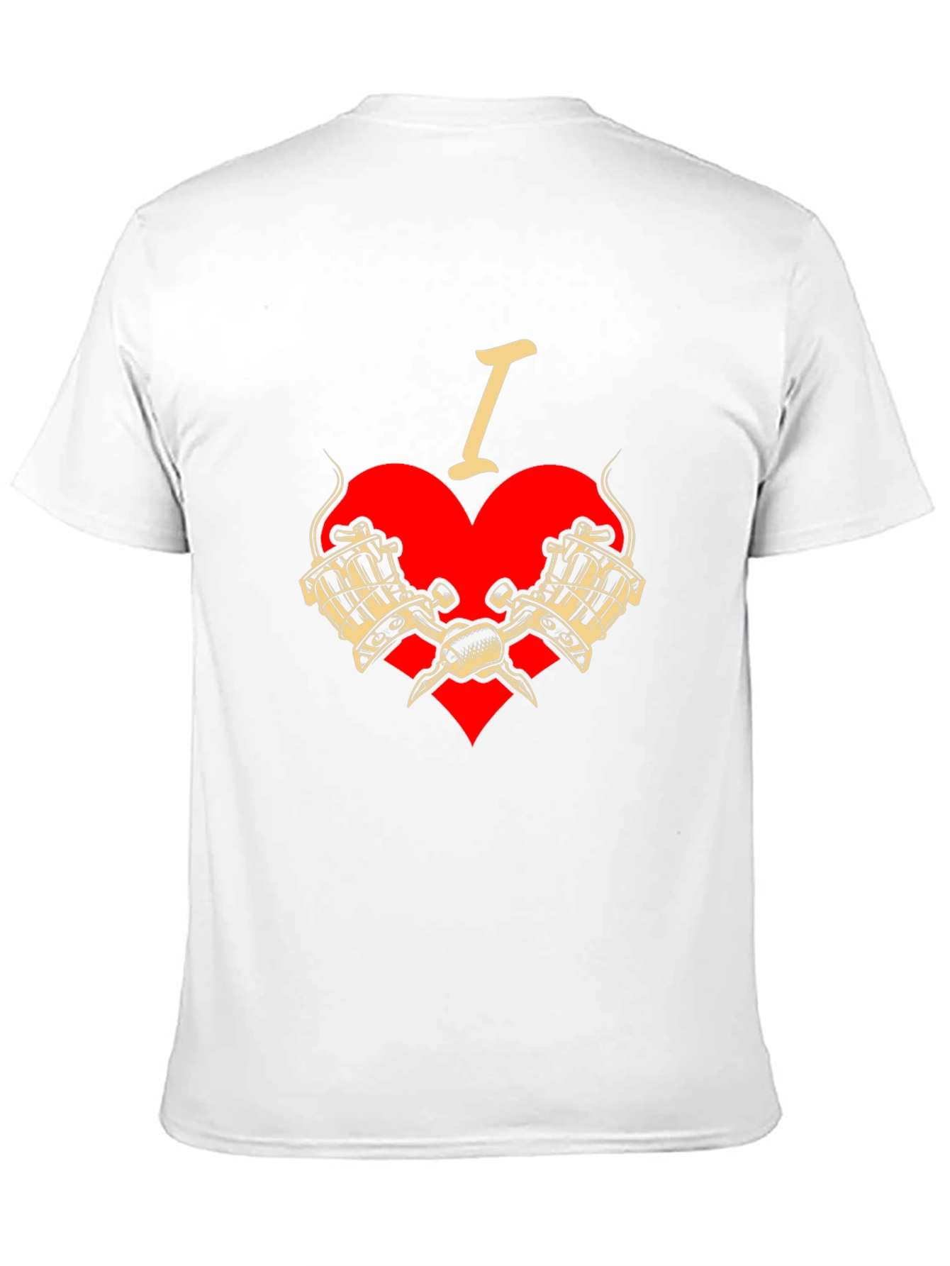 I Love Tattoos T-Shirt - Tattoo Machine Graphic Tee