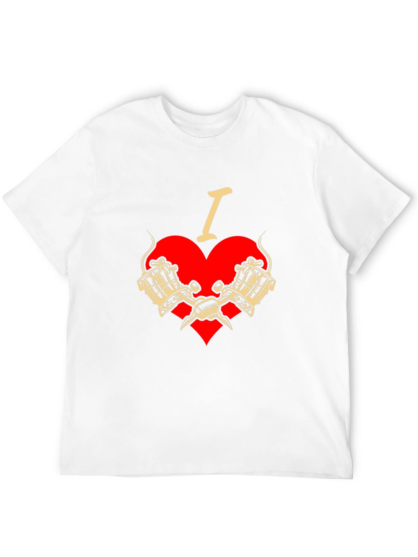 I Love Tattoos T-Shirt - Tattoo Machine Graphic Tee