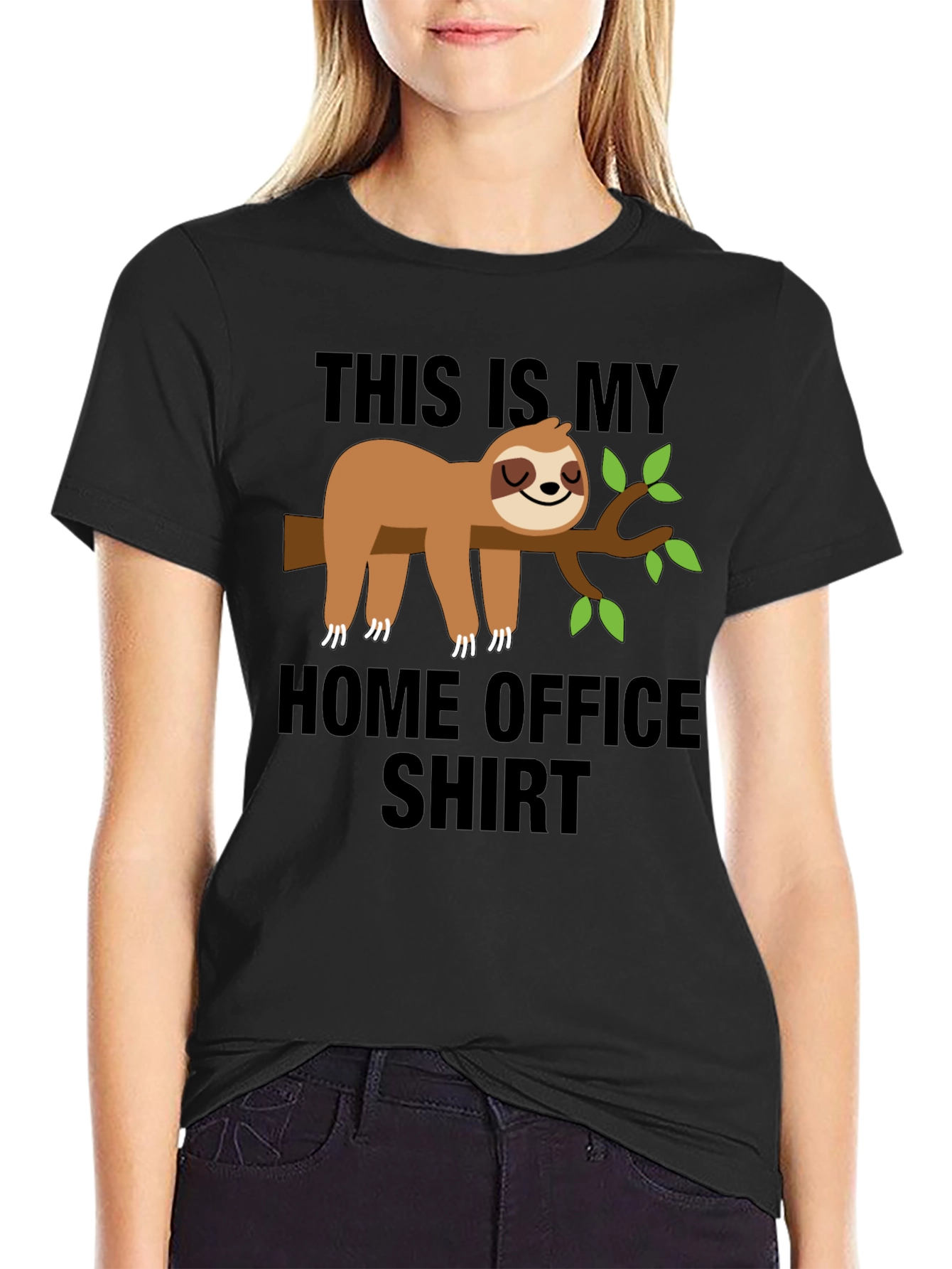 Home Office Sloth T-Shirt - Relaxed Work Style