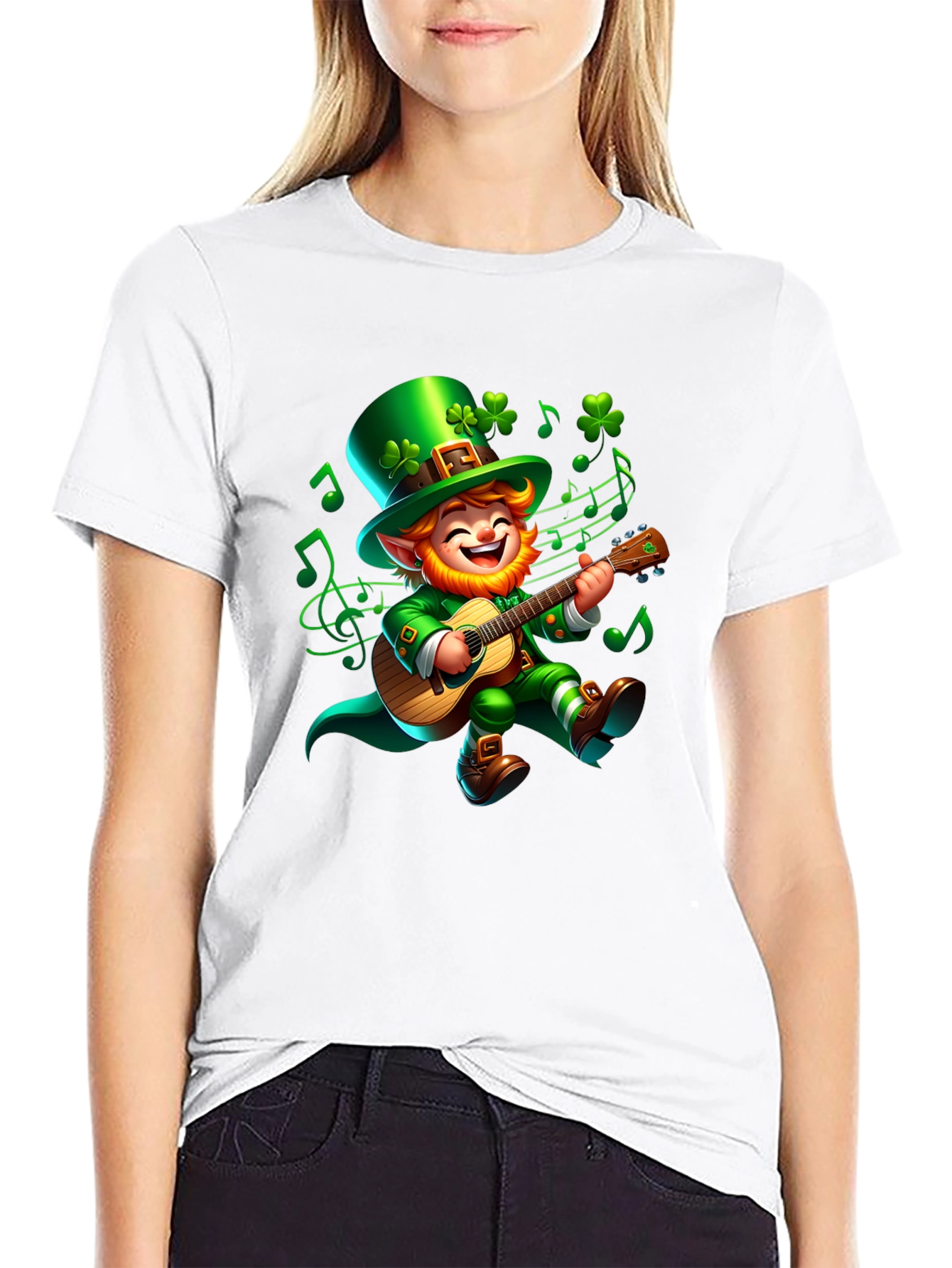 Lucky Leprechaun Guitar T-Shirt