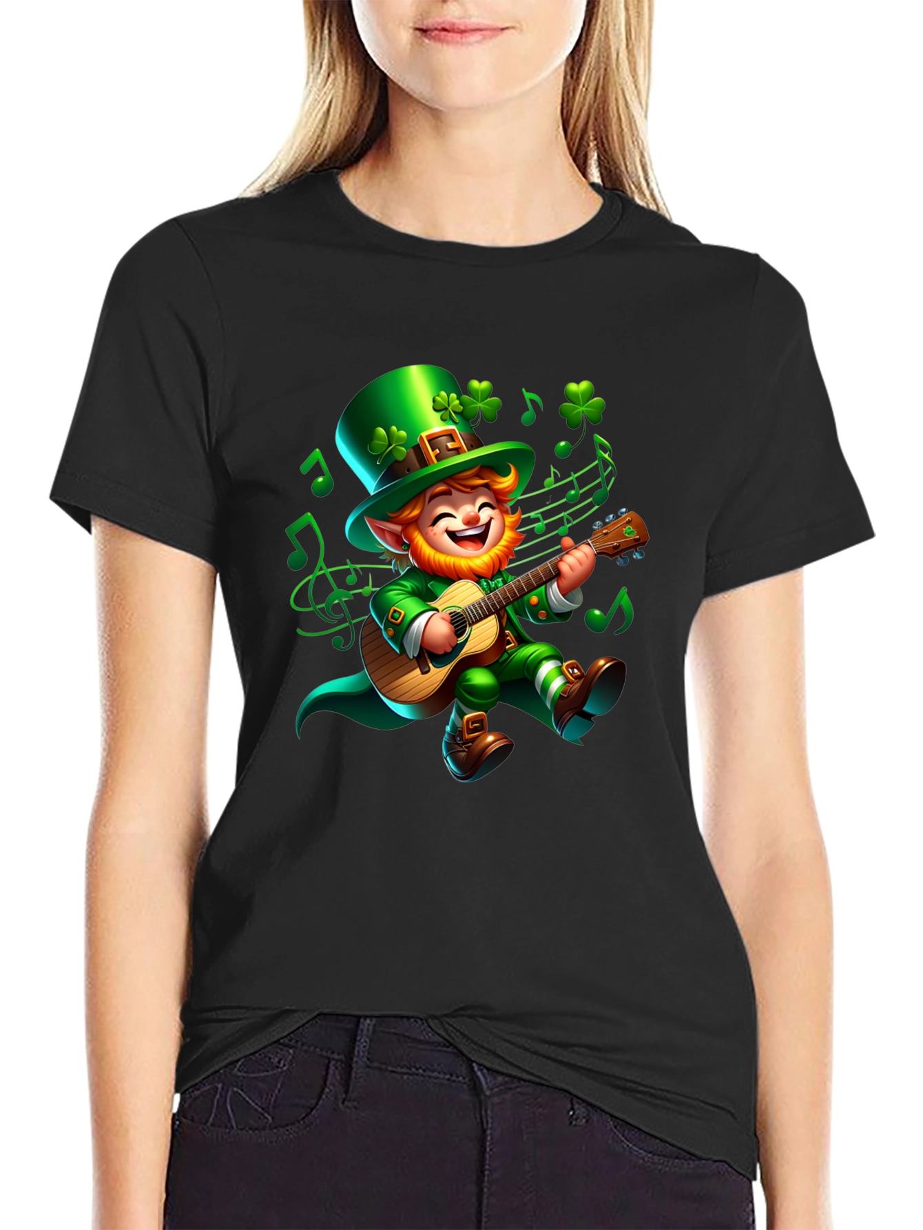 Lucky Leprechaun Guitar T-Shirt