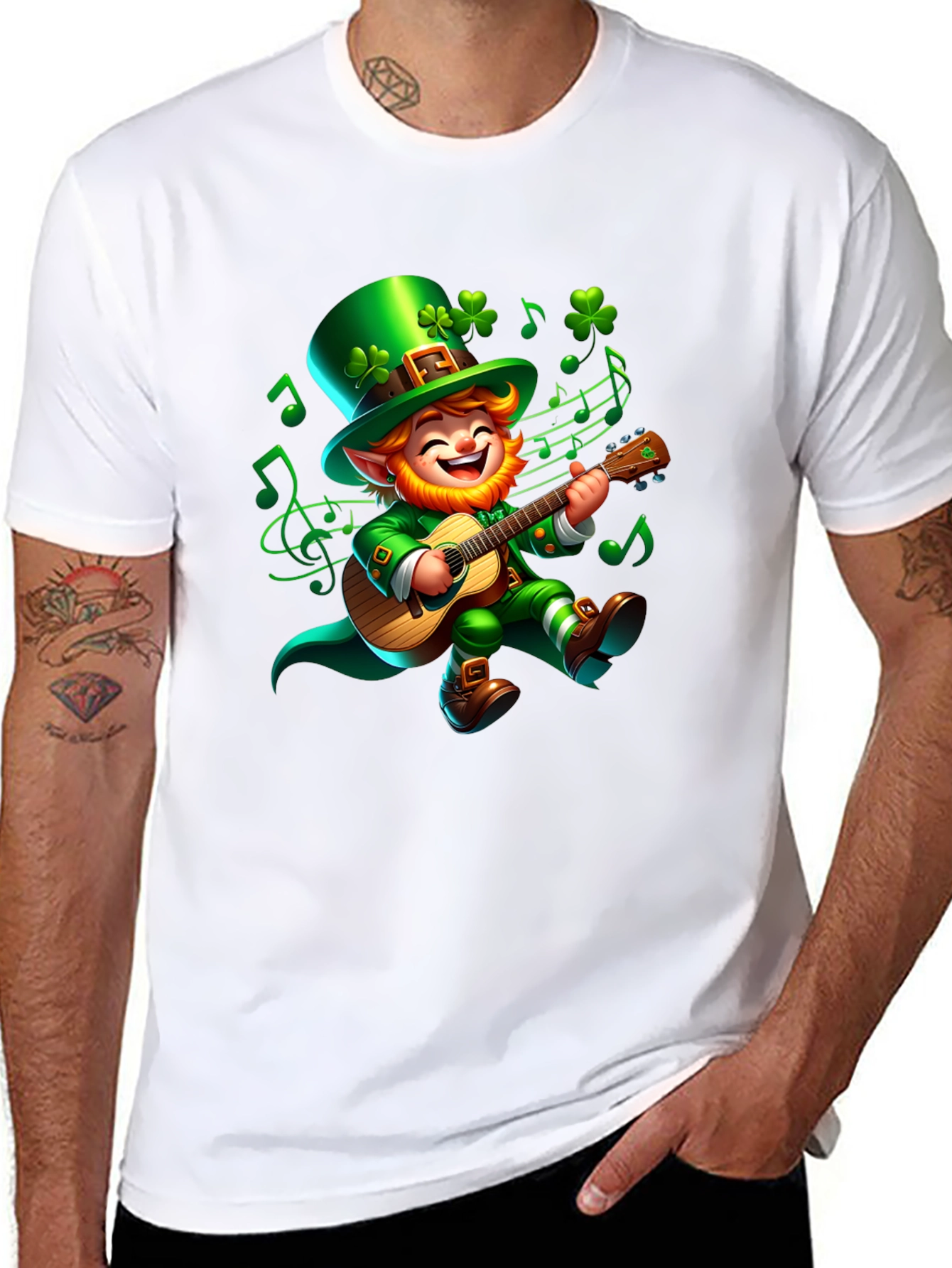 Lucky Leprechaun Guitar T-Shirt