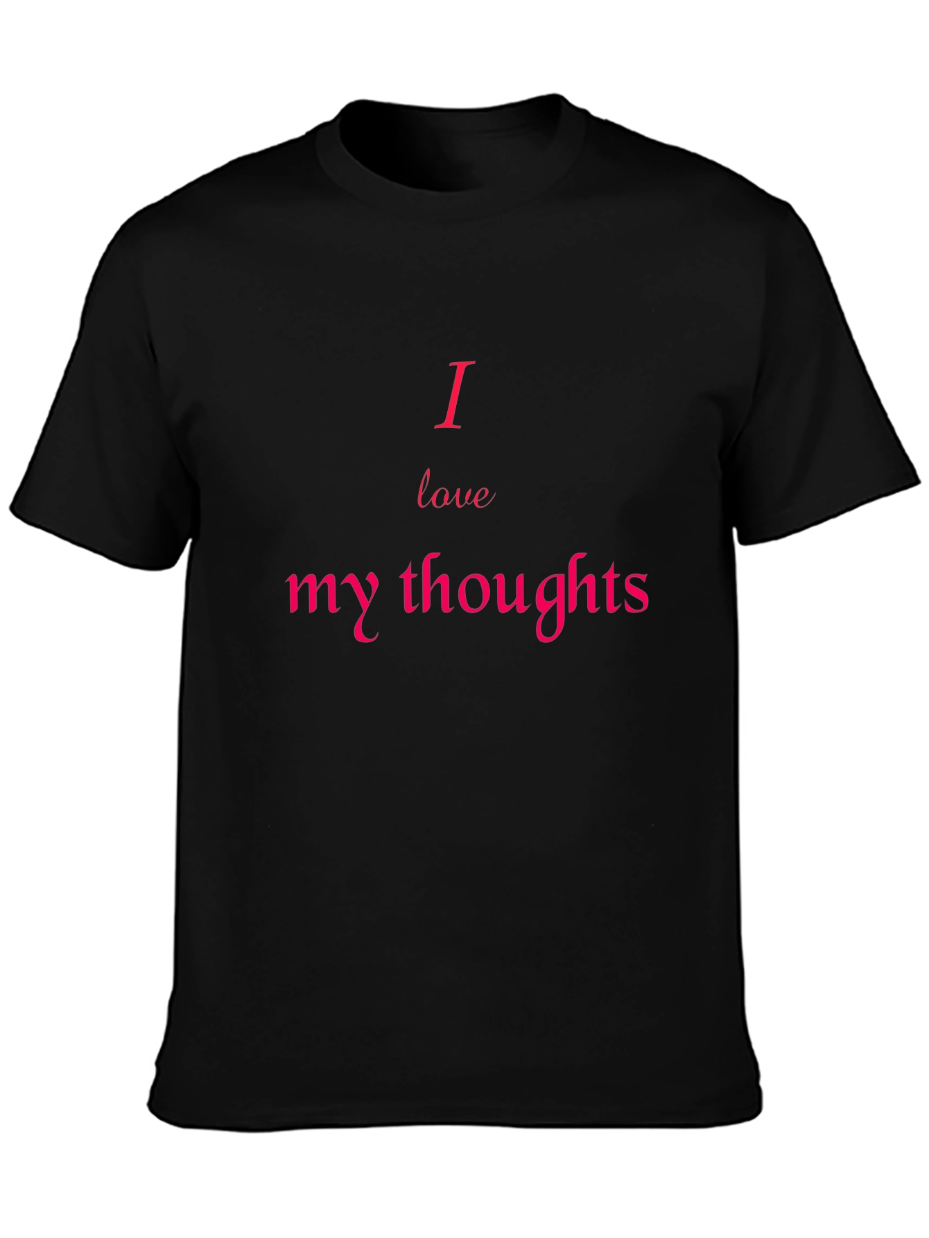 I Love My Thoughts Black Graphic Tee