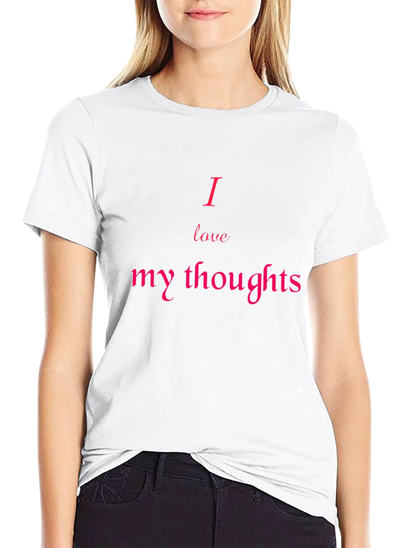 I Love My Thoughts Black Graphic Tee