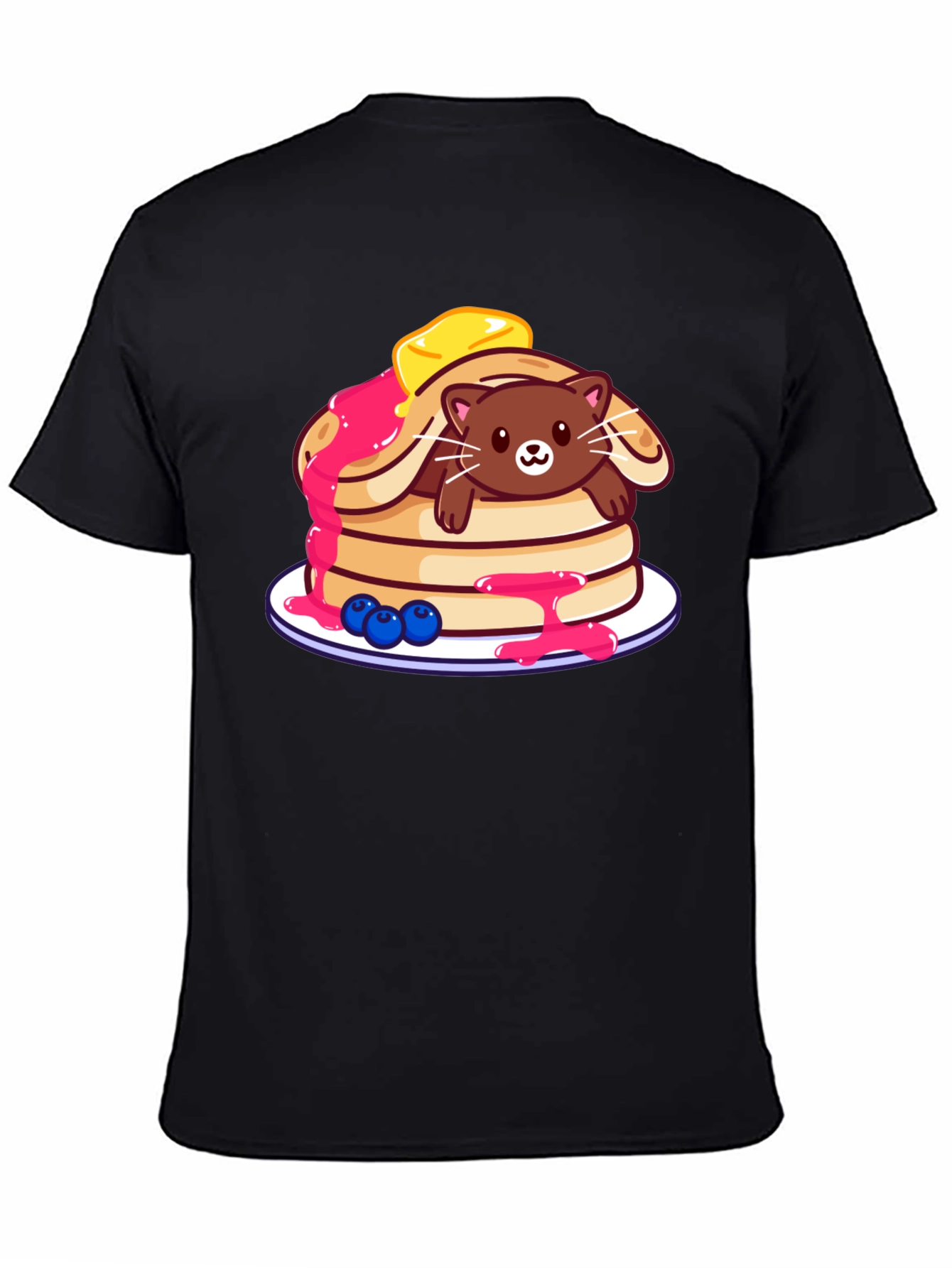 Cat in Pancakes Graphic Tee