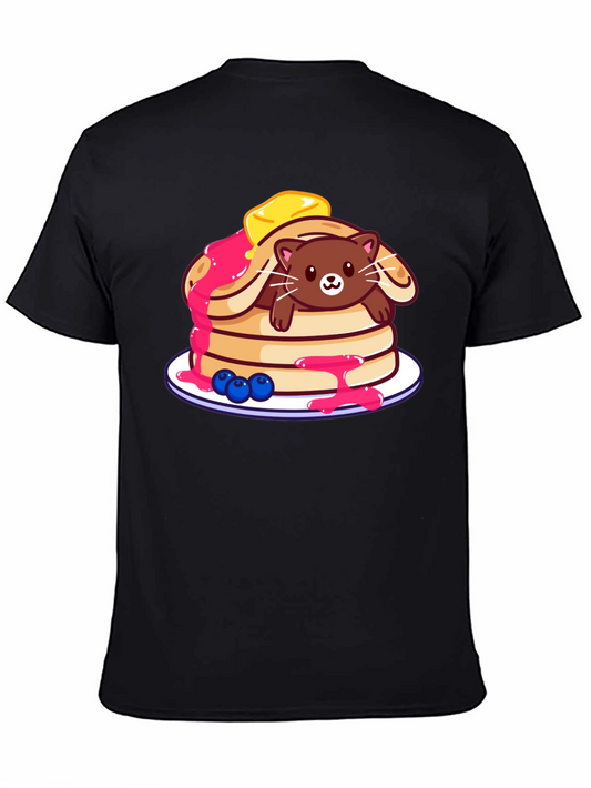 Cat in Pancakes Graphic Tee