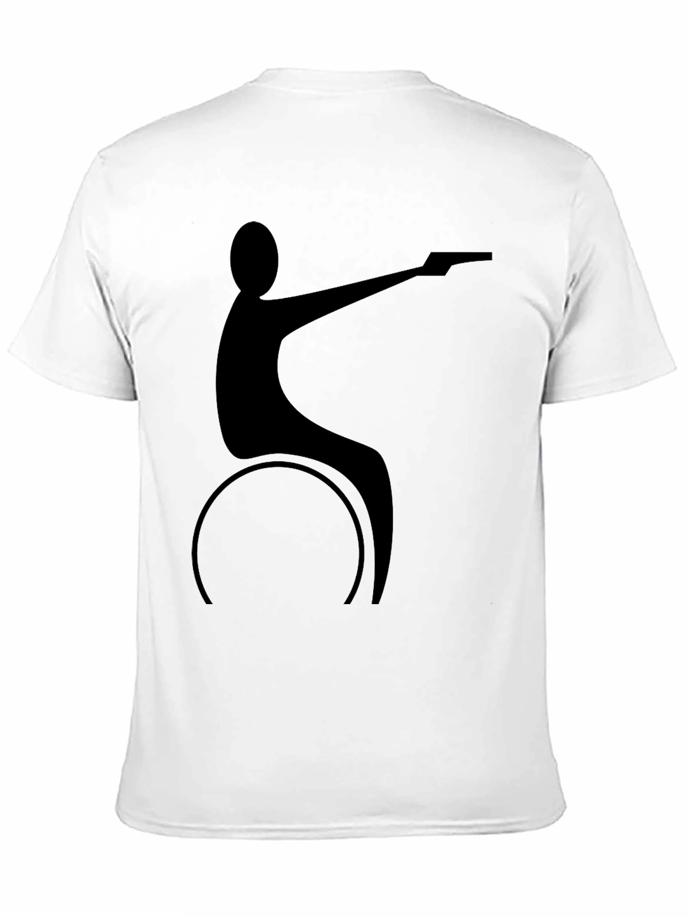 Wheelchair Shooter Black T-Shirt
