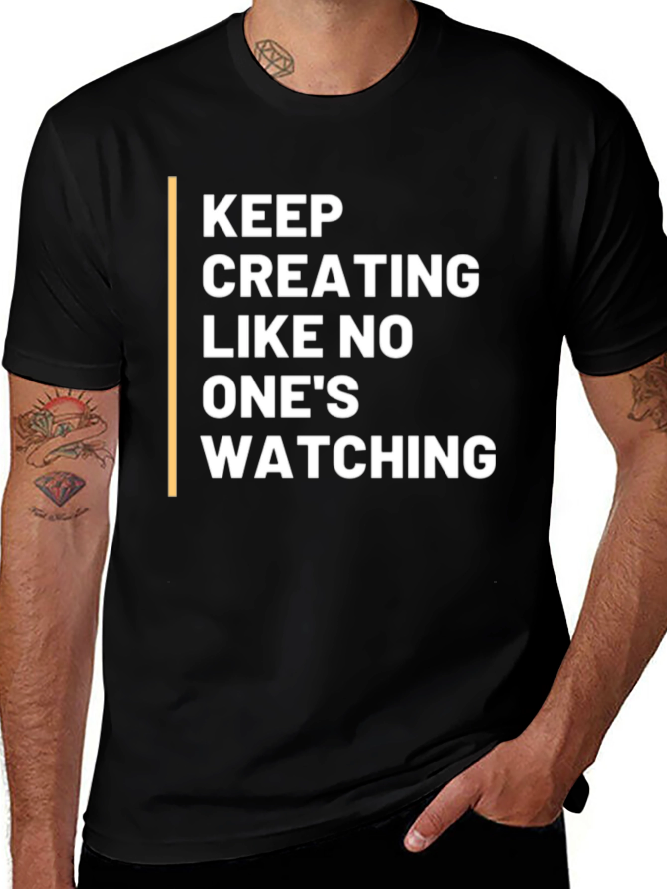 Keep Creating T-Shirt - Black