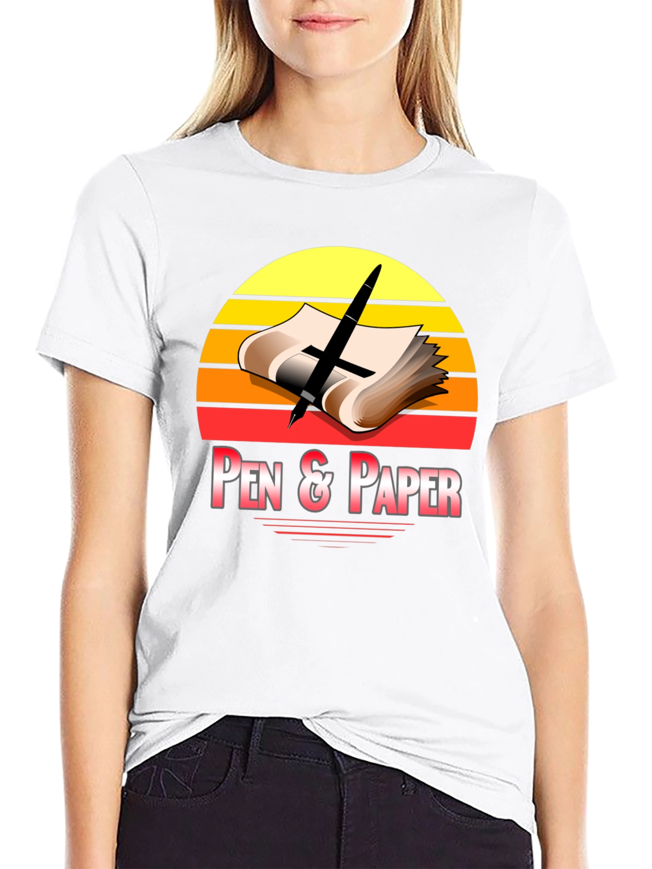 Pen & Paper Retro Graphic Tee