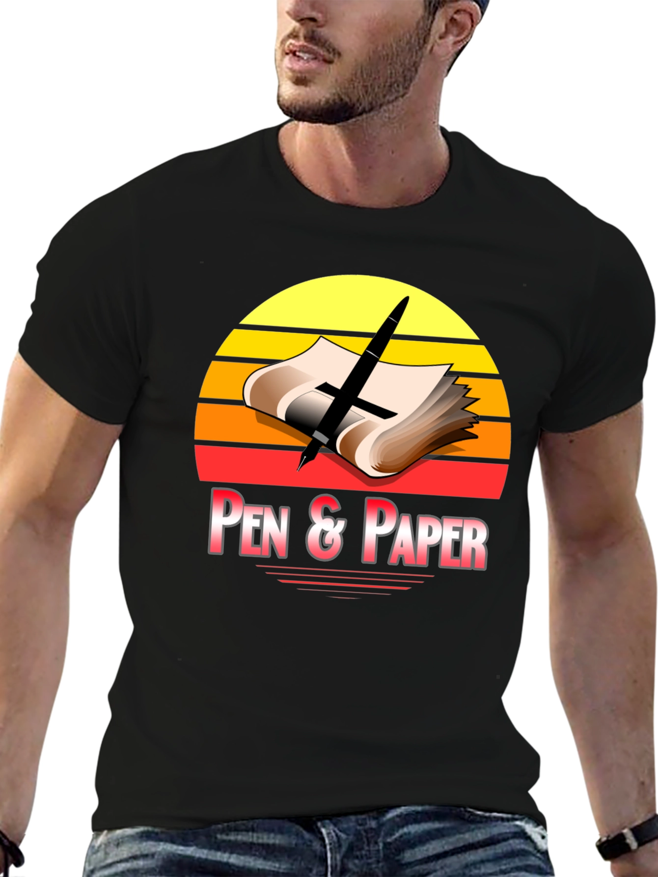 Pen & Paper Retro Graphic Tee