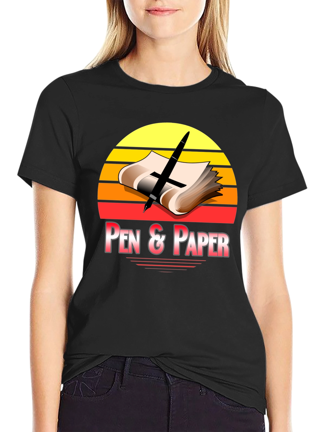 Pen & Paper Retro Graphic Tee