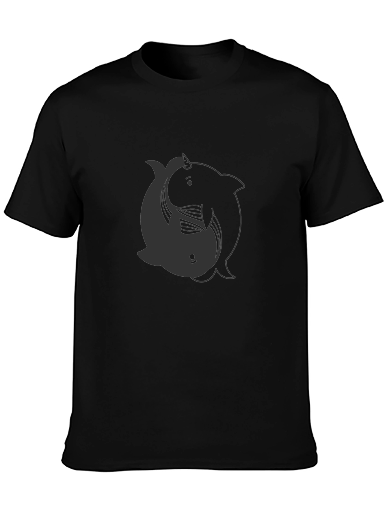Yin Yang Narwhal T-Shirt - Dark Aesthetic