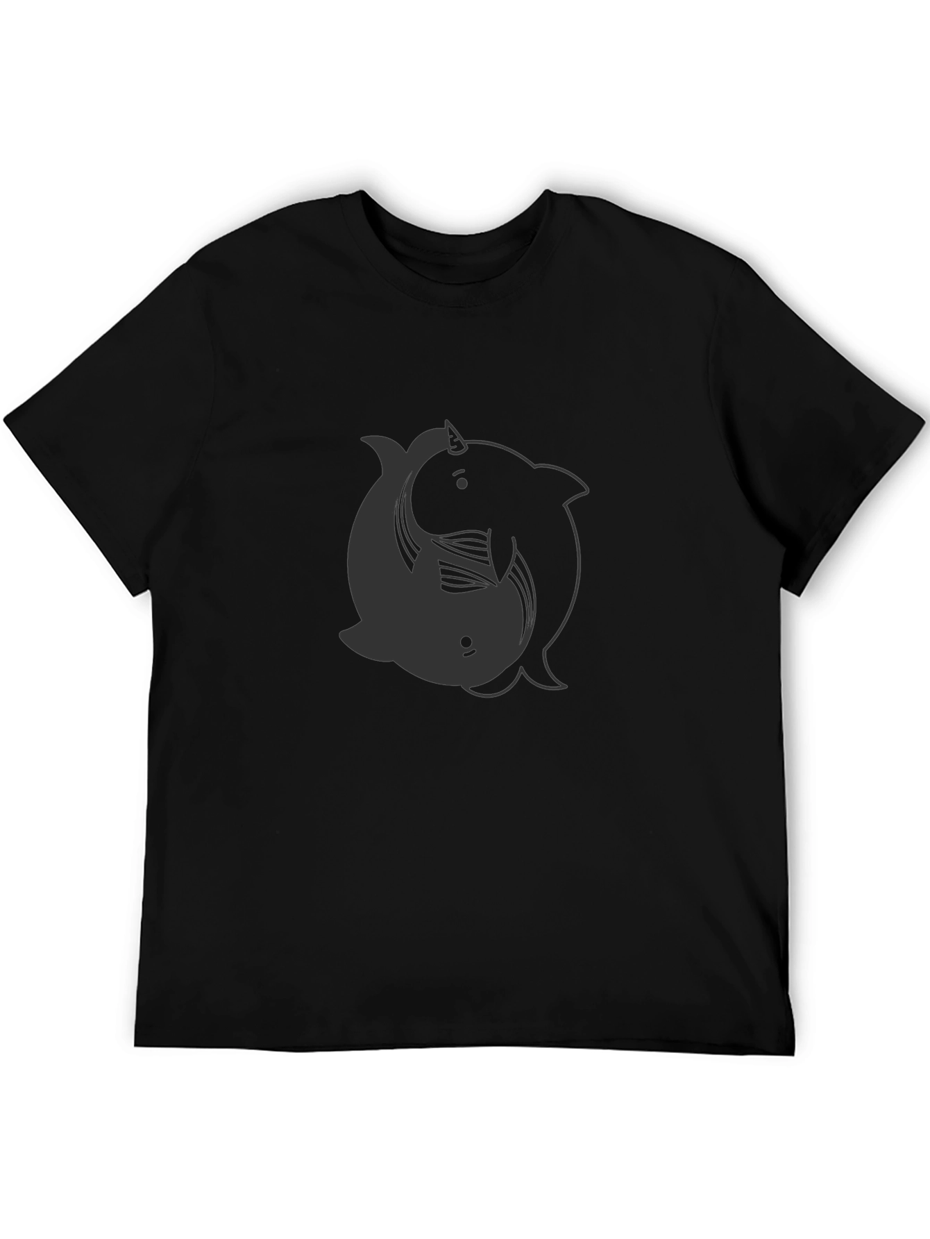 Yin Yang Narwhal T-Shirt - Dark Aesthetic