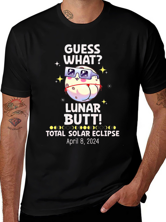 Lunar Butt Total Solar Eclipse April 8 2024 Funny T-Shirt