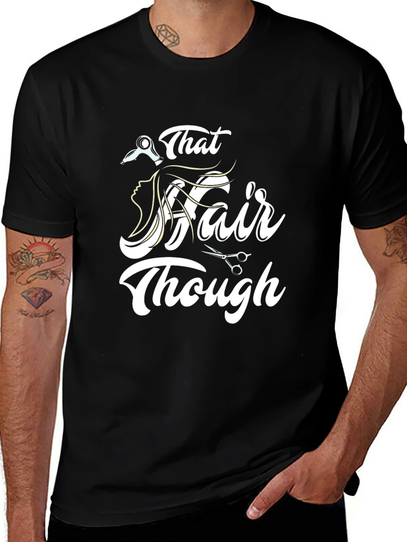 That Hair Though Black Graphic T-Shirt