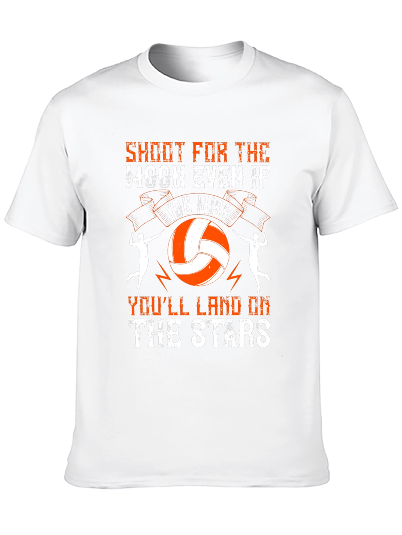 Shoot for the Moon Volleyball Graphic T-Shirt