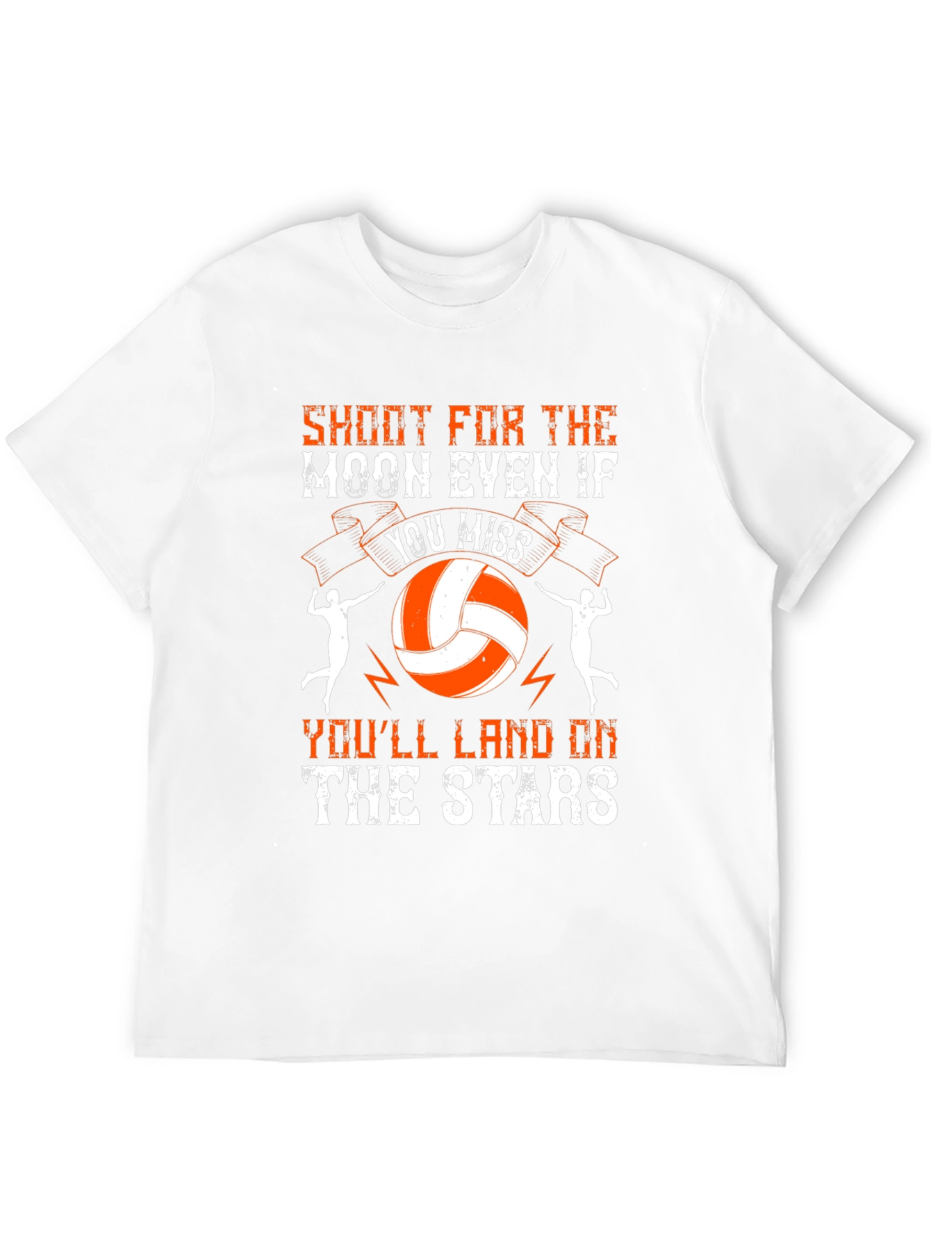 Shoot for the Moon Volleyball Graphic T-Shirt