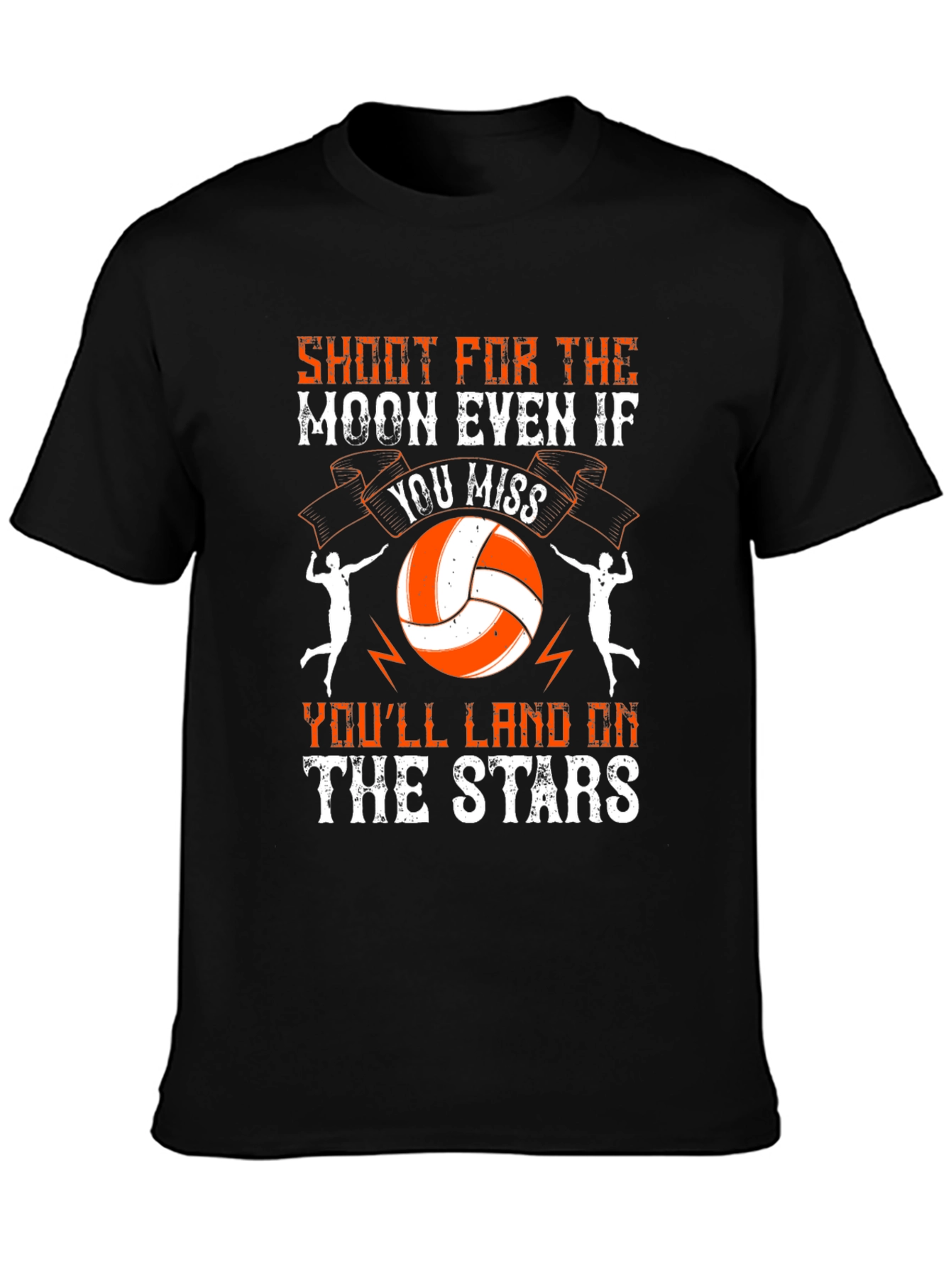 Shoot for the Moon Volleyball Graphic T-Shirt