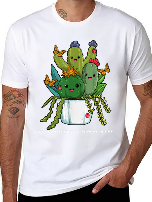 Cute Cactus Crew T-Shirt - Black