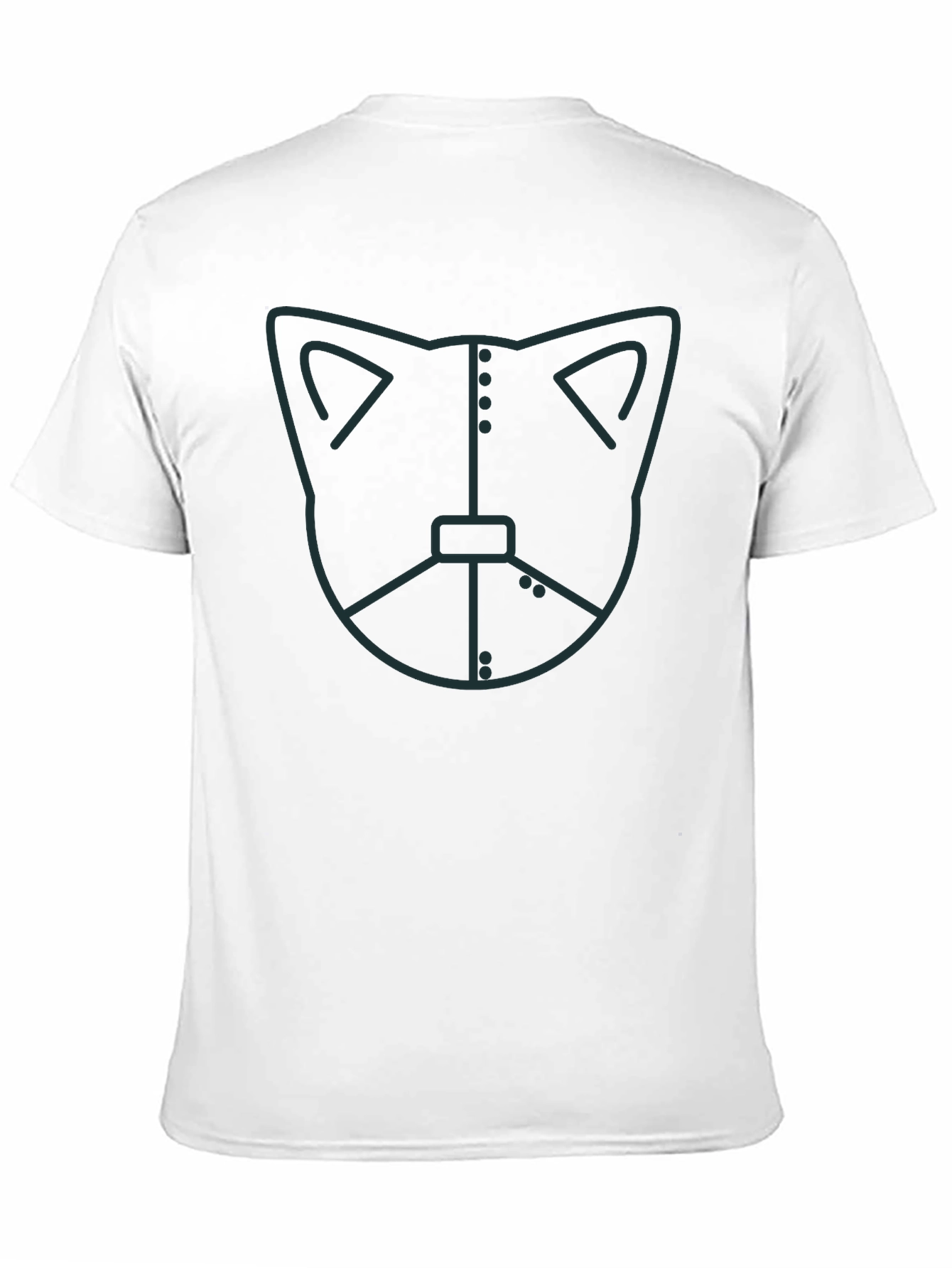 Robo Cat Graphic Tee - Black Cotton Blend Shirt
