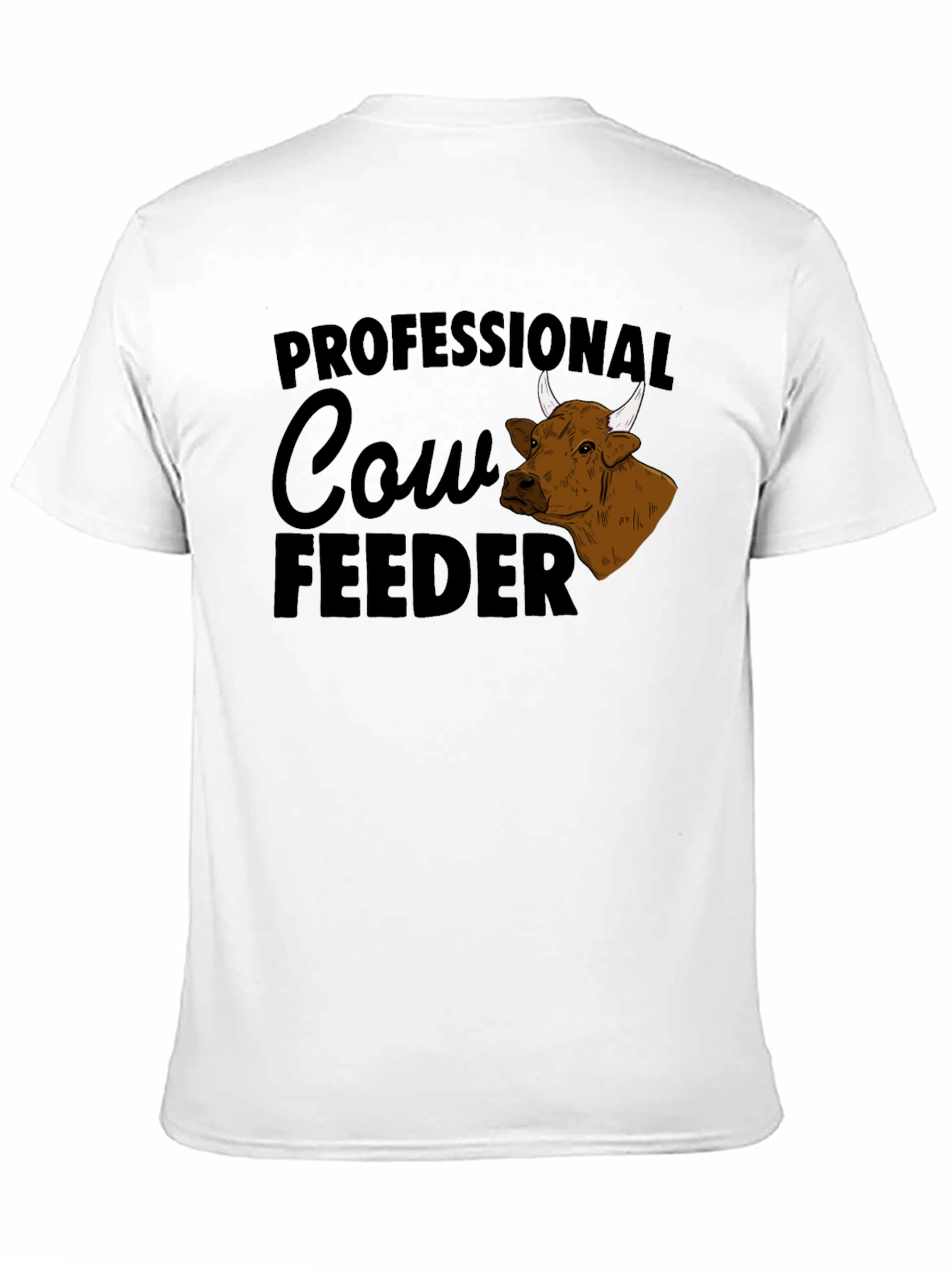 Professional Cow Feeder Graphic T-Shirt