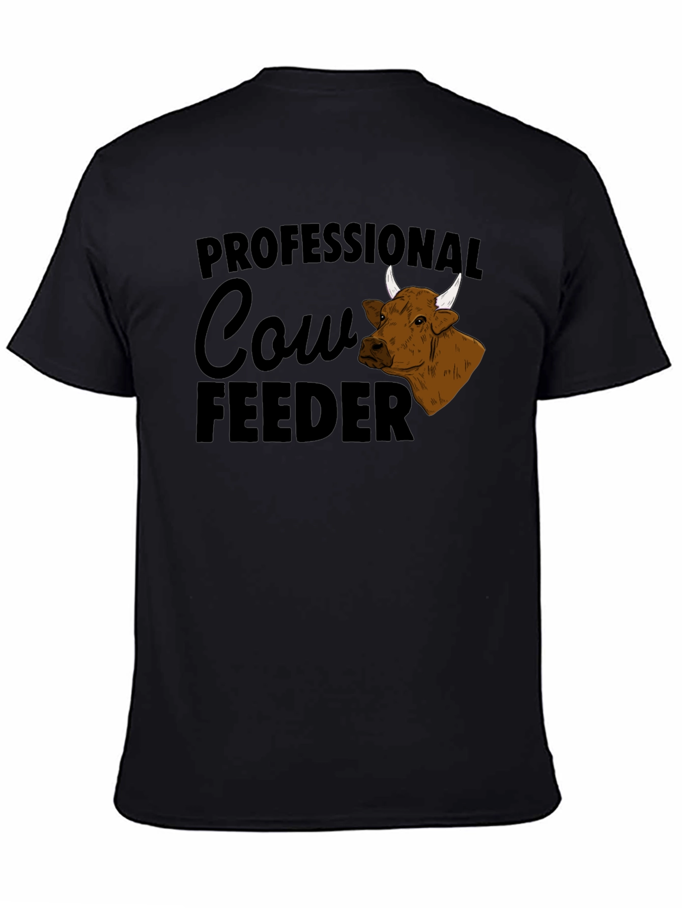 Professional Cow Feeder Graphic T-Shirt