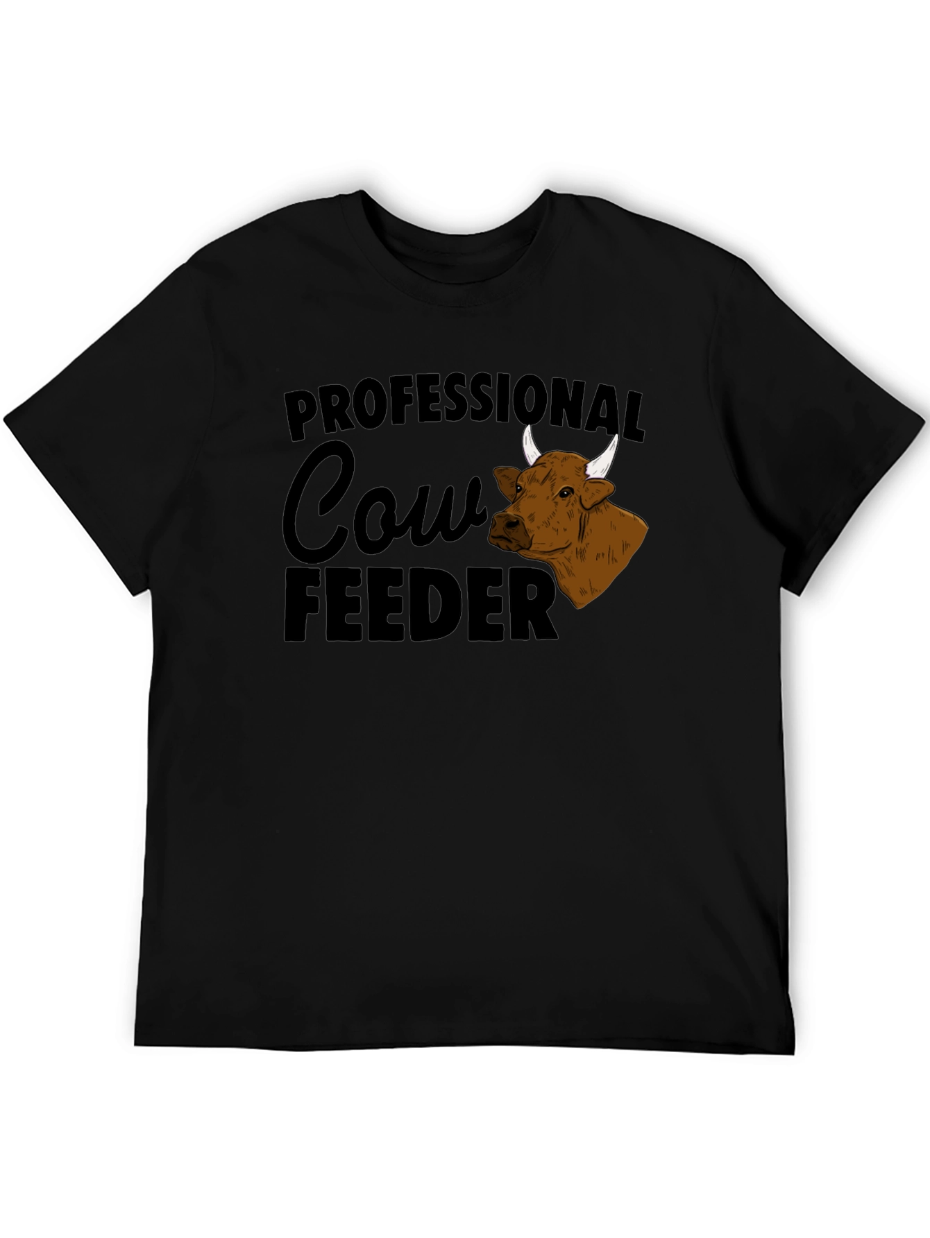 Professional Cow Feeder Graphic T-Shirt