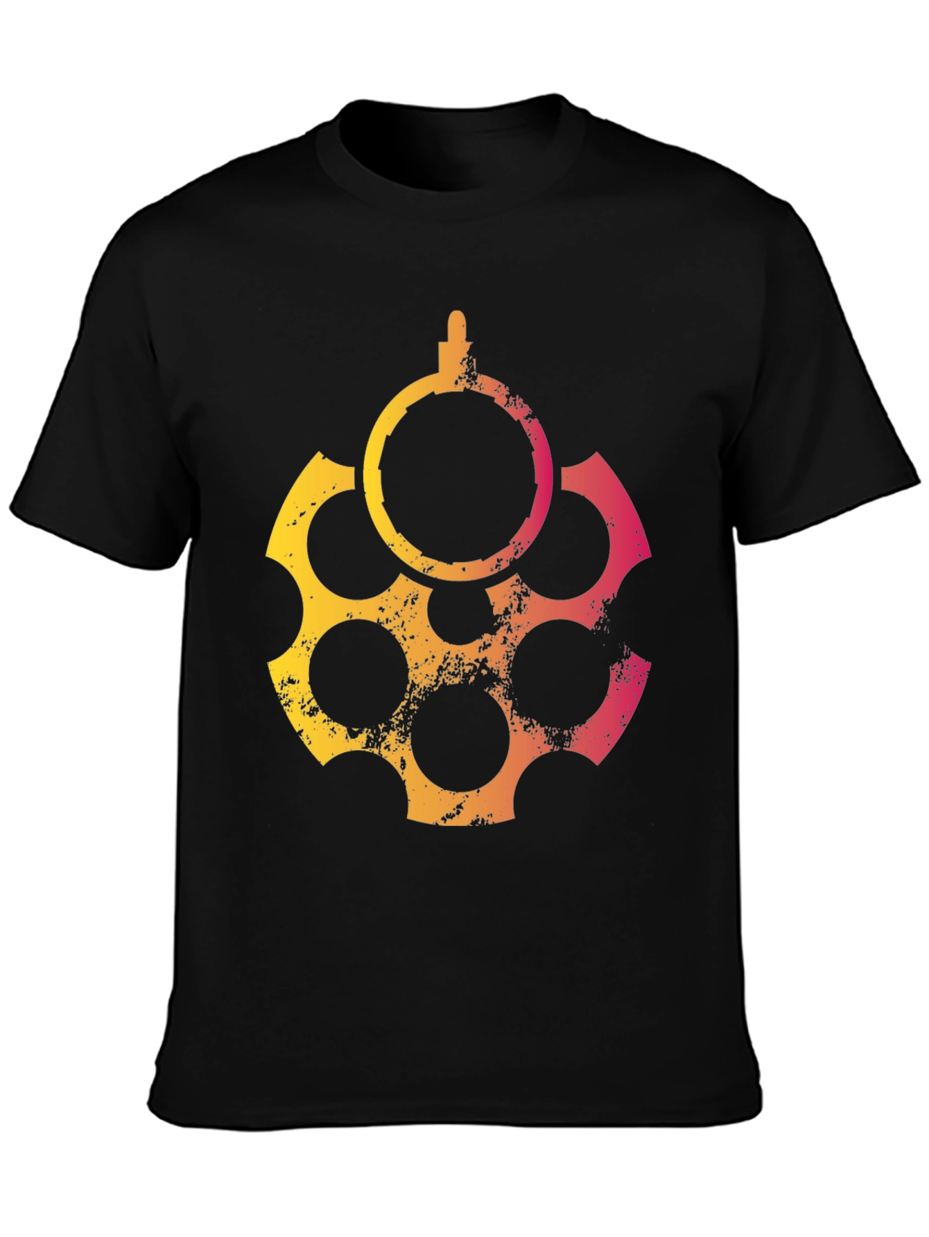 Graphic Revolver T-Shirt - Cool Casual Tee