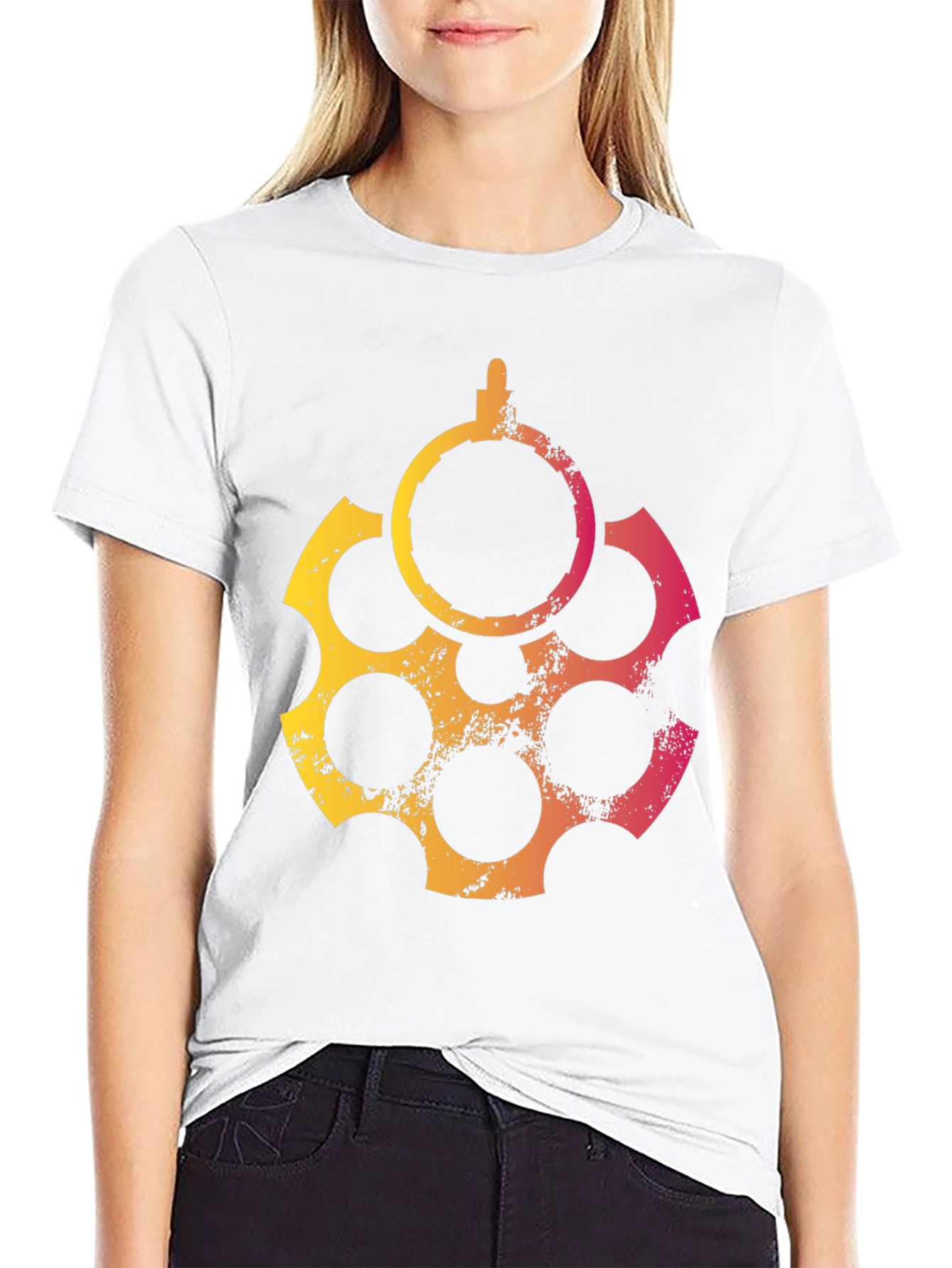 Graphic Revolver T-Shirt - Cool Casual Tee